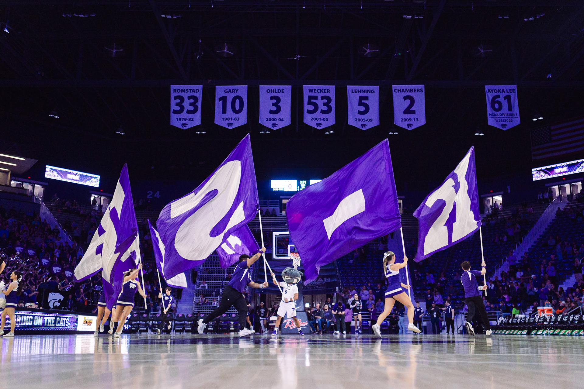 K-State Women's Basketball vs. Oklahoma State, February 10, 2024. Final: KSU 69, OSU 68.National Girls and Women in Sports Day(Photo: Reece Bachta/K-State Sports)