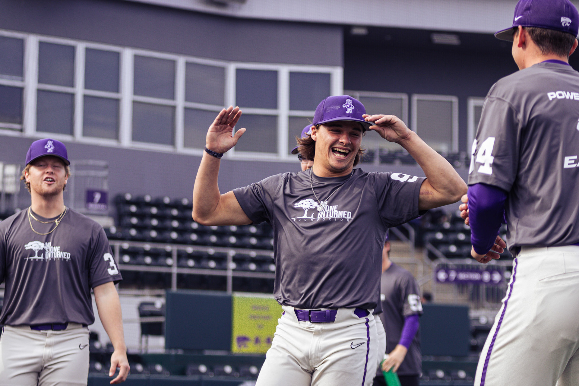 Kansas State baseball’s 19 Ways Fall Showcase scrimmage. November 5, 2023. Final: Team Katie’s Way 7, Team No Stone Unturned 6(Photo: Reece Bachta/K-State Sports)