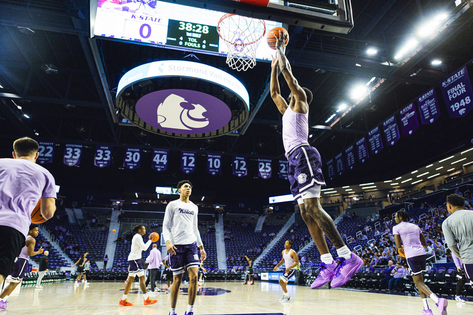 K-State Men's Basketball vs. Oklahoma State, January 20, 2024. Final: KSU 70, OSU 66(Photo: Reece Bachta/K-State Sports)
