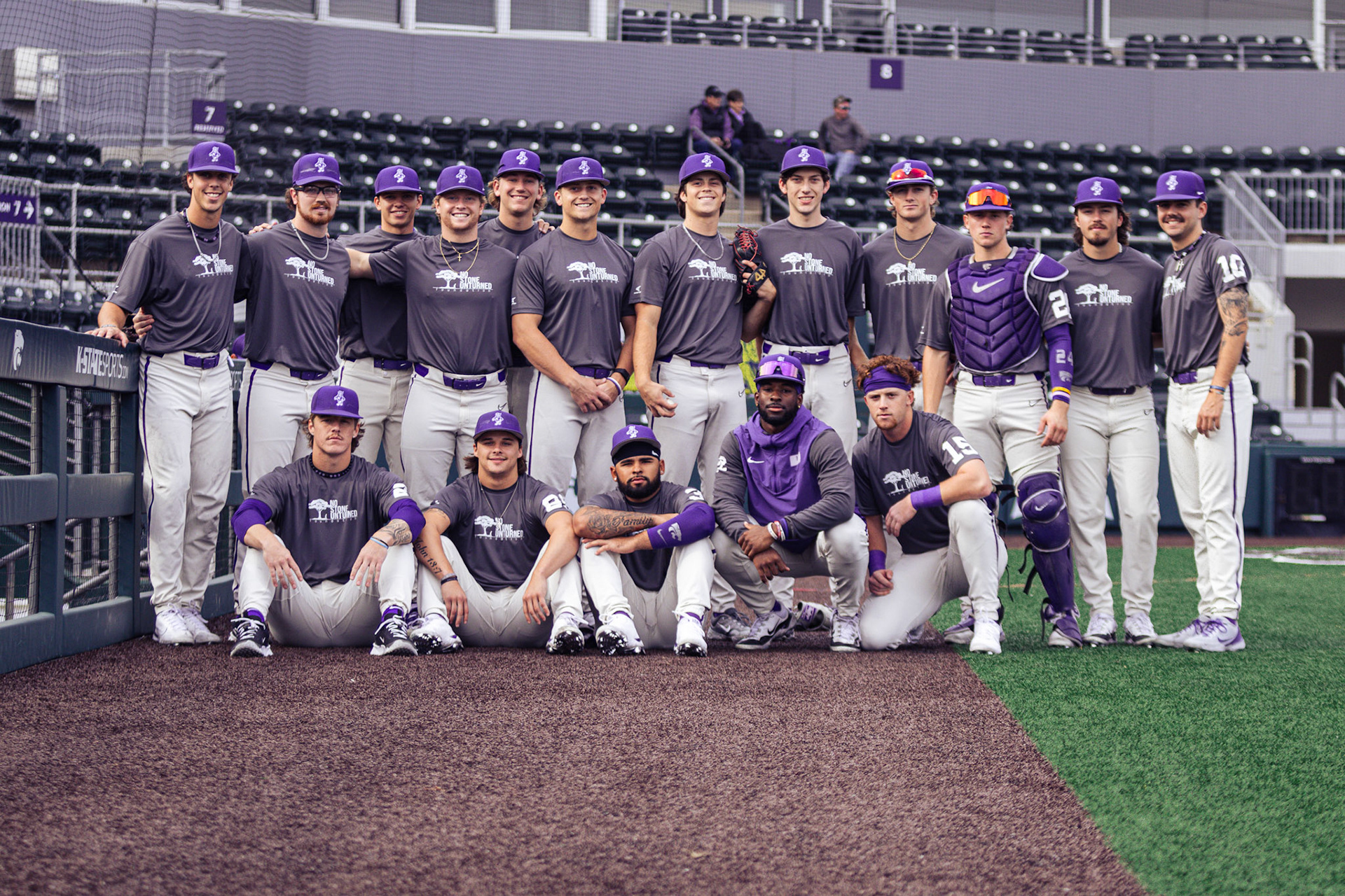 Kansas State baseball’s 19 Ways Fall Showcase scrimmage. November 5, 2023. Final: Team Katie’s Way 7, Team No Stone Unturned 6(Photo: Reece Bachta/K-State Sports)