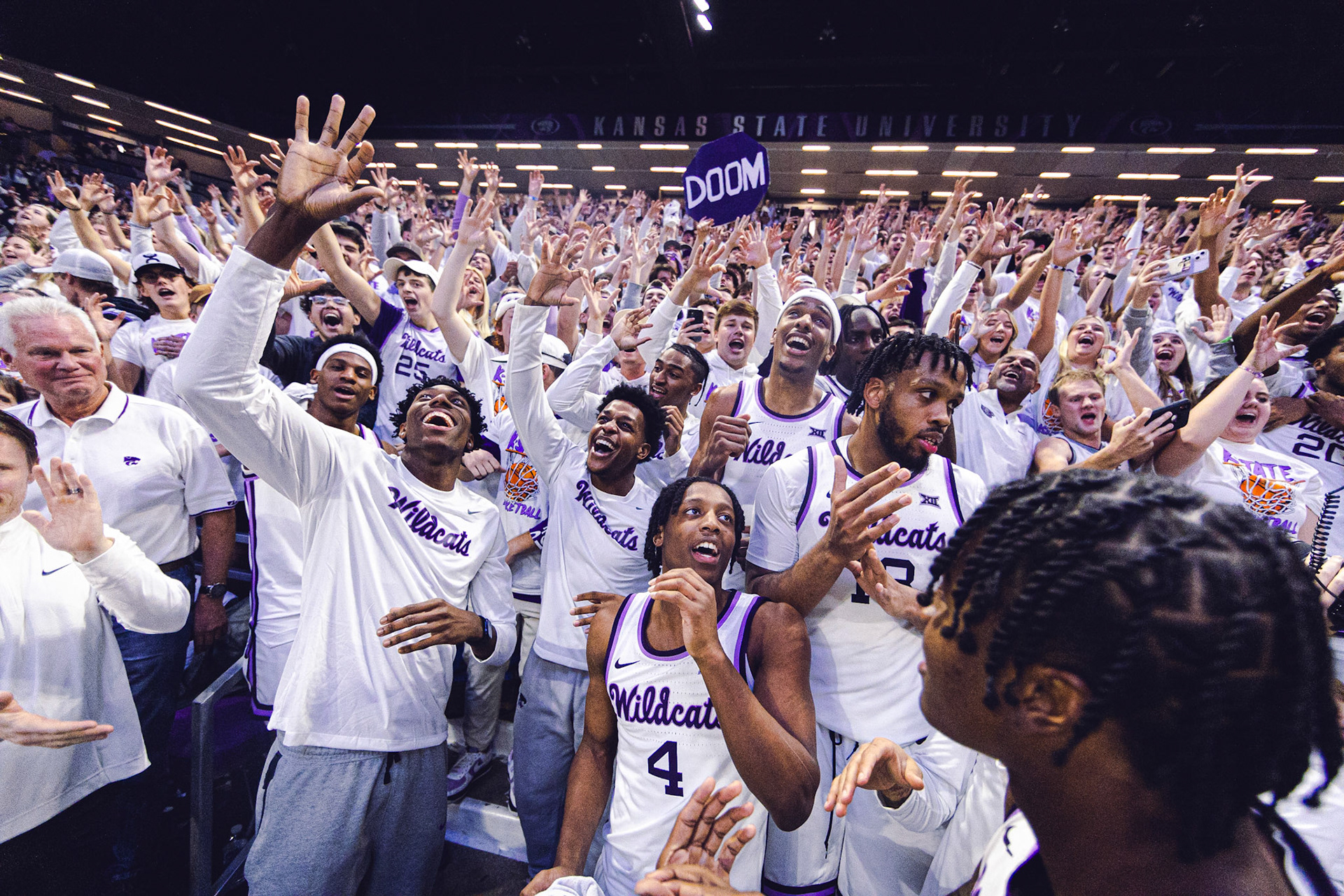 Kansas State Men’s Basketball vs. Villanova, December 5, 2023. Final: KSU 72, UV 71(Photo: Reece Bachta/K-State Sports)