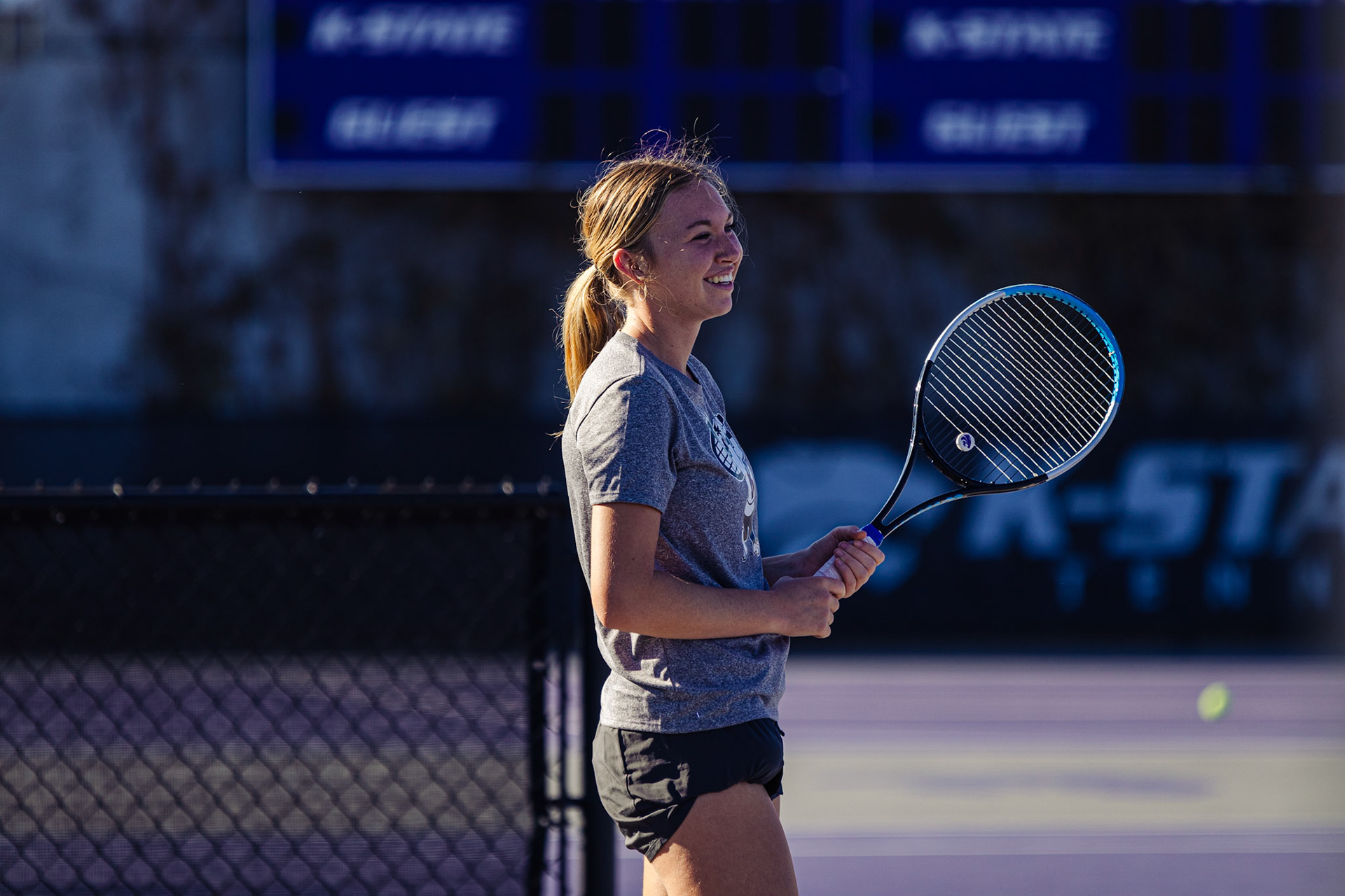 Kansas State Tennis Practice on November 2, 2023. (Photo: Reece Bachta/K-State Sports)