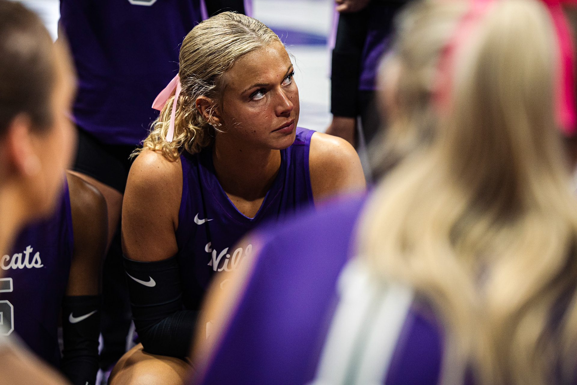 Kansas State VB vs. Brigham Young University, October 27, 2023. Final: KSU 3, BYU 0.October 27, 2023. (Photo: Reece Bachta/K-State Sports)