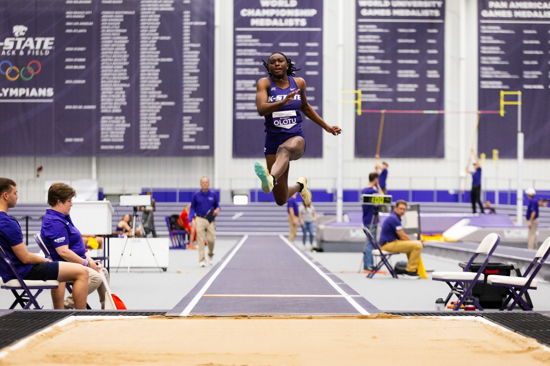 K-State Track and Field, February 2, 2024. DeLoss Dodds Invitational(Photo: Reece Bachta/K-State Sports)