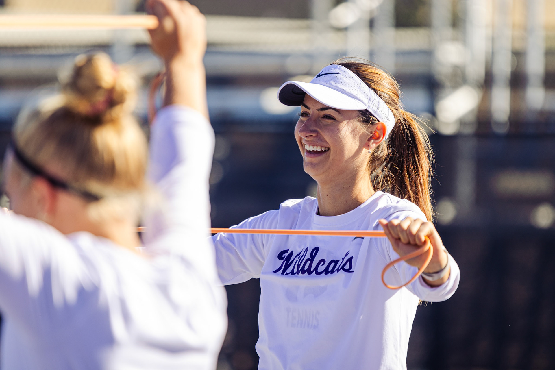 Kansas State Tennis Practice on November 2, 2023. (Photo: Reece Bachta/K-State Sports)