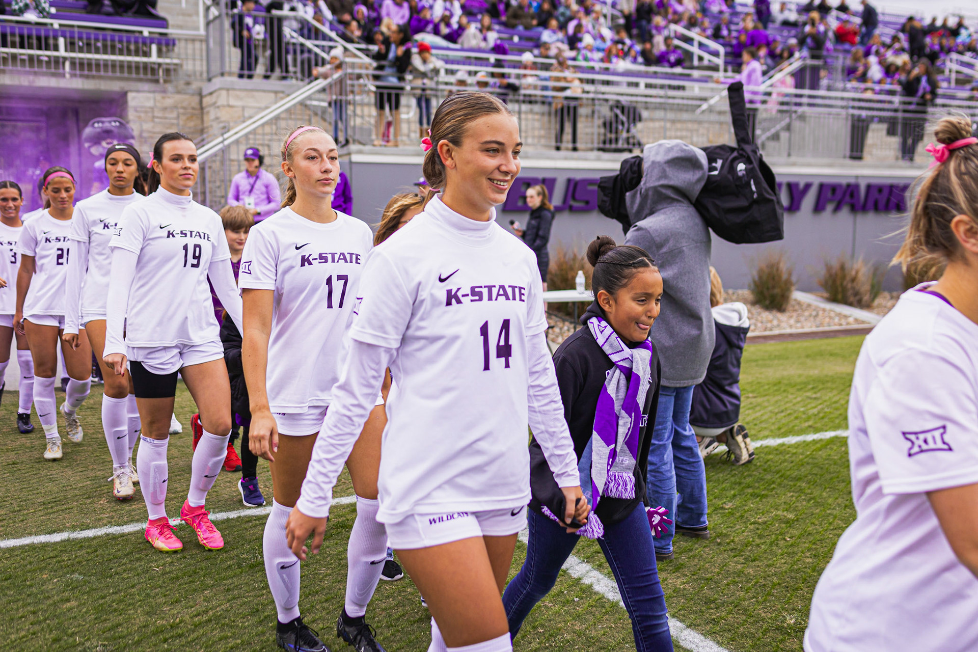 Kansas State Soccer vs. Iowa State, October 15, 2023. Final: KSU 1, ISU 2.Senior Night(Photo: Reece Bachta/K-State Sports)