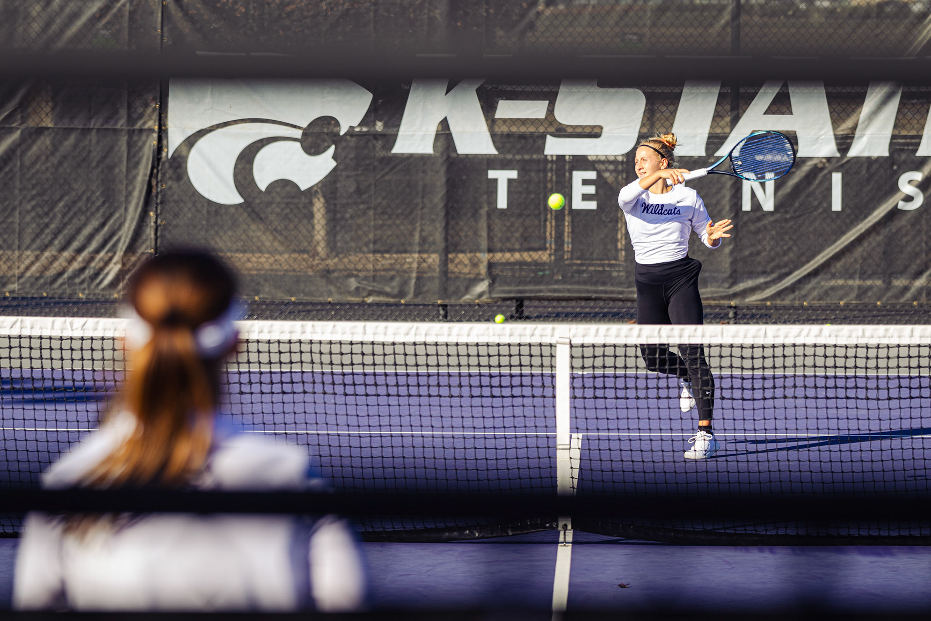 Kansas State Tennis Practice on November 2, 2023. (Photo: Reece Bachta/K-State Sports)