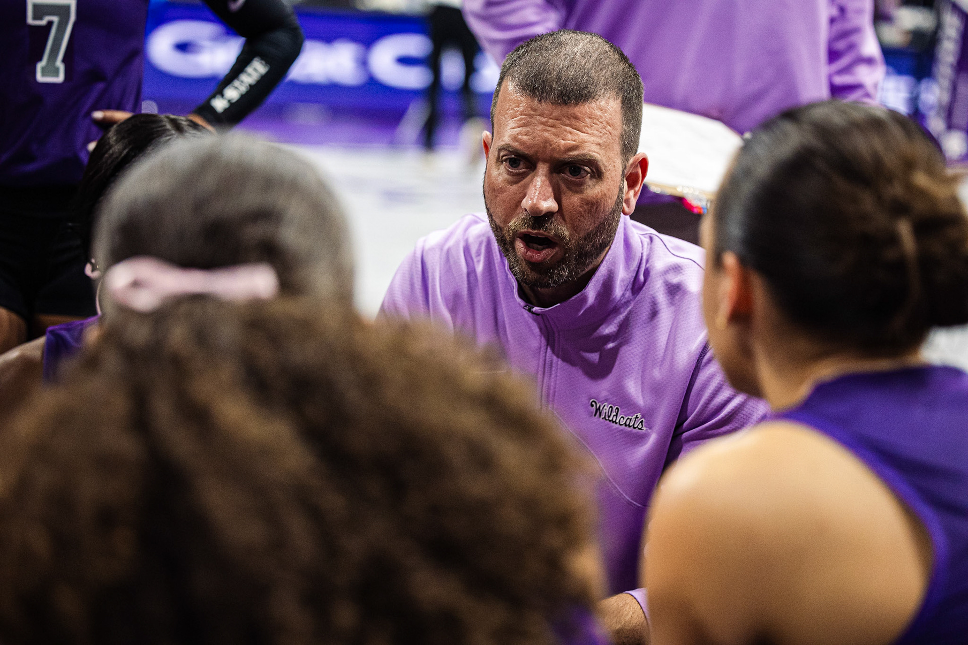 Kansas State VB vs. Brigham Young University, October 27, 2023. Final: KSU 3, BYU 0.October 27, 2023. (Photo: Reece Bachta/K-State Sports)