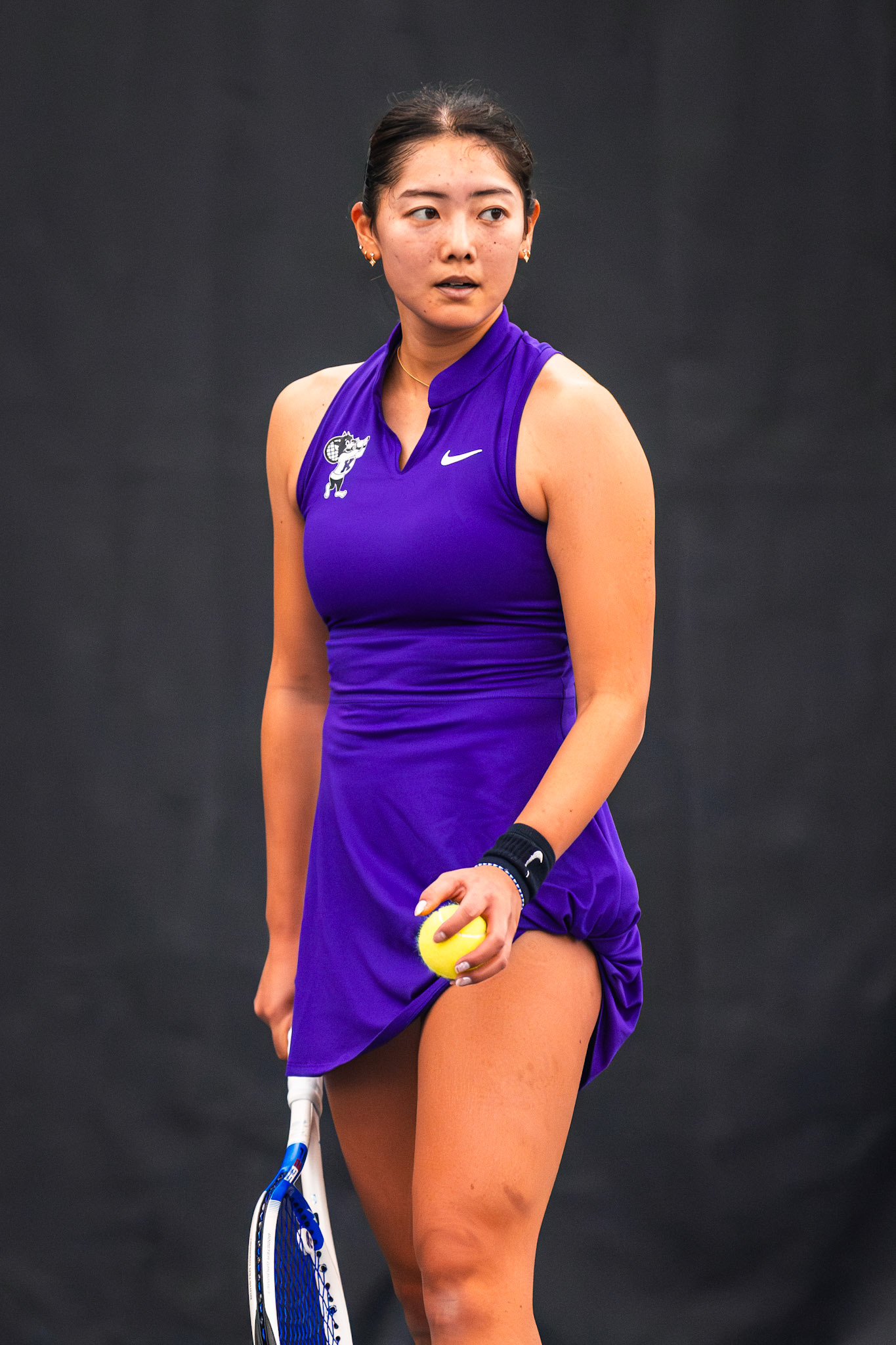 K-State Tennis vs. University of South Dakota, January 28, 2024. Final: KSU 7, SD 0(Photo: Reece Bachta/K-State Sports)