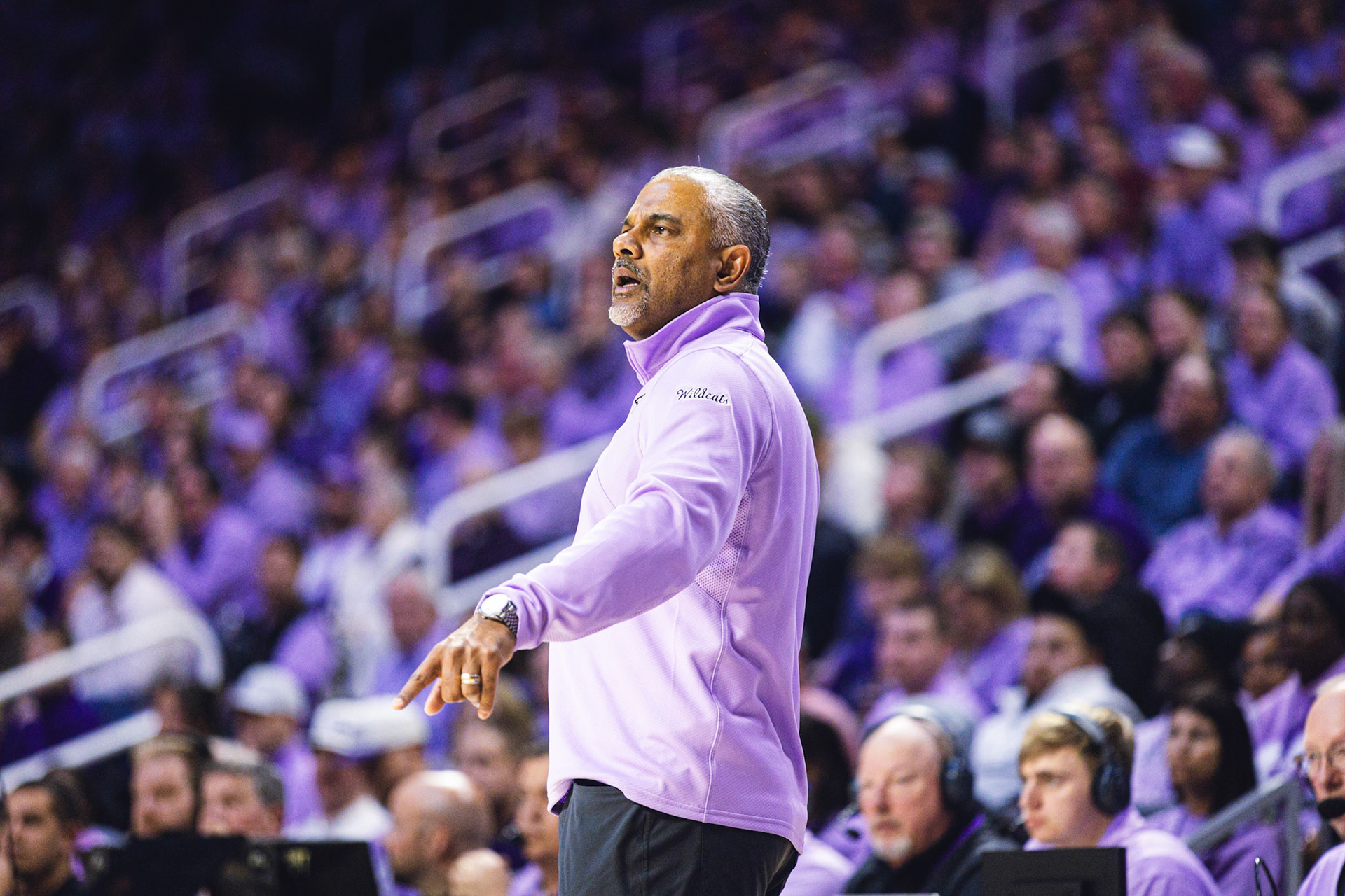 K-State Men's Basketball vs. Oklahoma State, January 20, 2024. Final: KSU 70, OSU 66(Photo: Reece Bachta/K-State Sports)