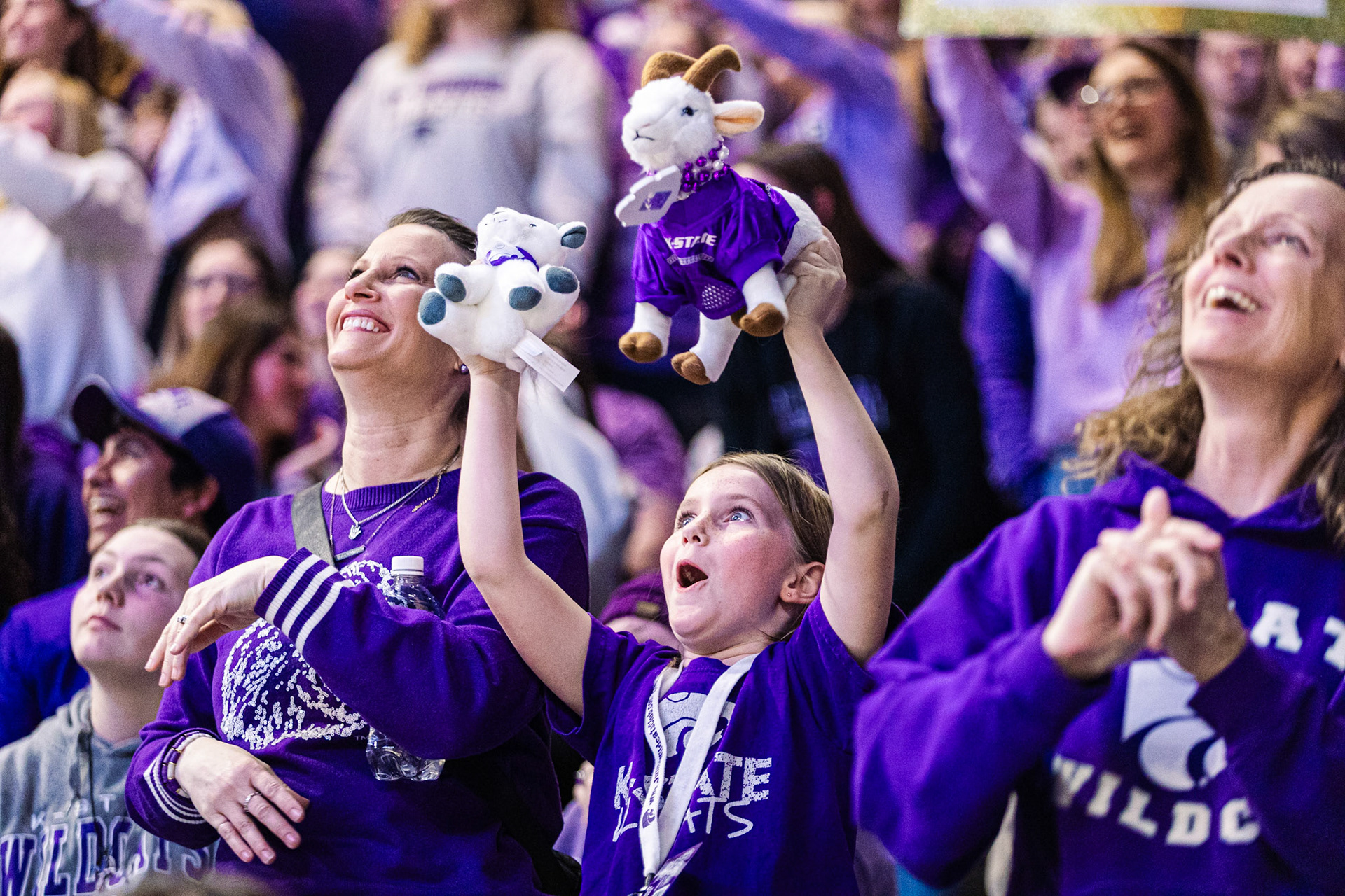 K-State Women's Basketball vs. Oklahoma State, February 10, 2024. Final: KSU 69, OSU 68.National Girls and Women in Sports Day(Photo: Reece Bachta/K-State Sports)