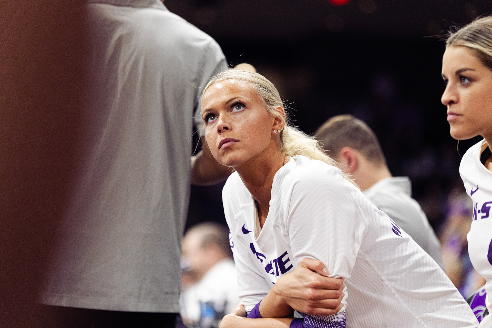 Kansas State Volleyball vs. Texas Tech University, November 18, 2023. Final: KSU 3, TTU 0.(Photo: Reece Bachta/K-State Sports)