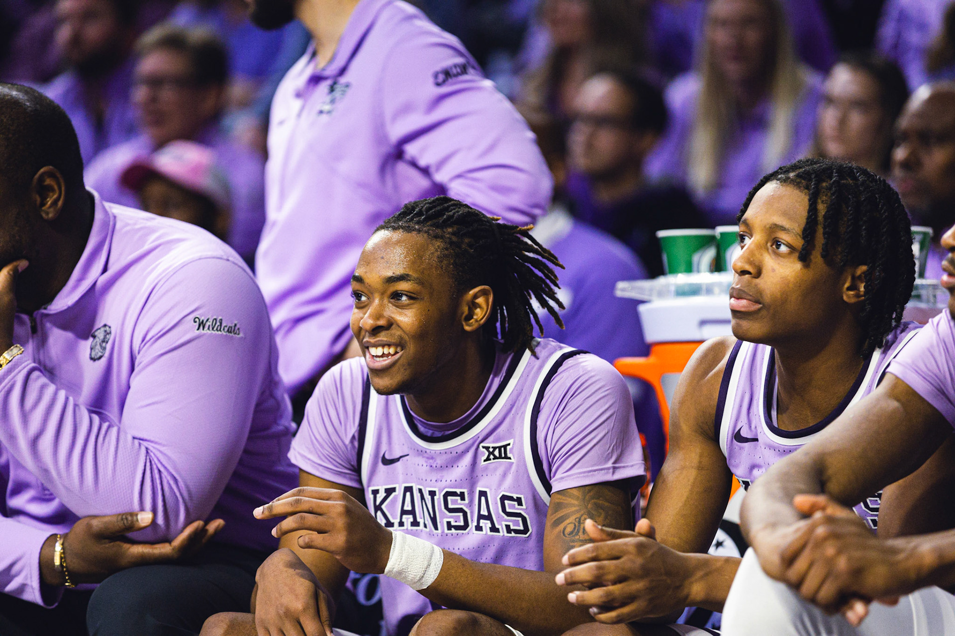 K-State Men's Basketball vs. Oklahoma State, January 20, 2024. Final: KSU 70, OSU 66(Photo: Reece Bachta/K-State Sports)