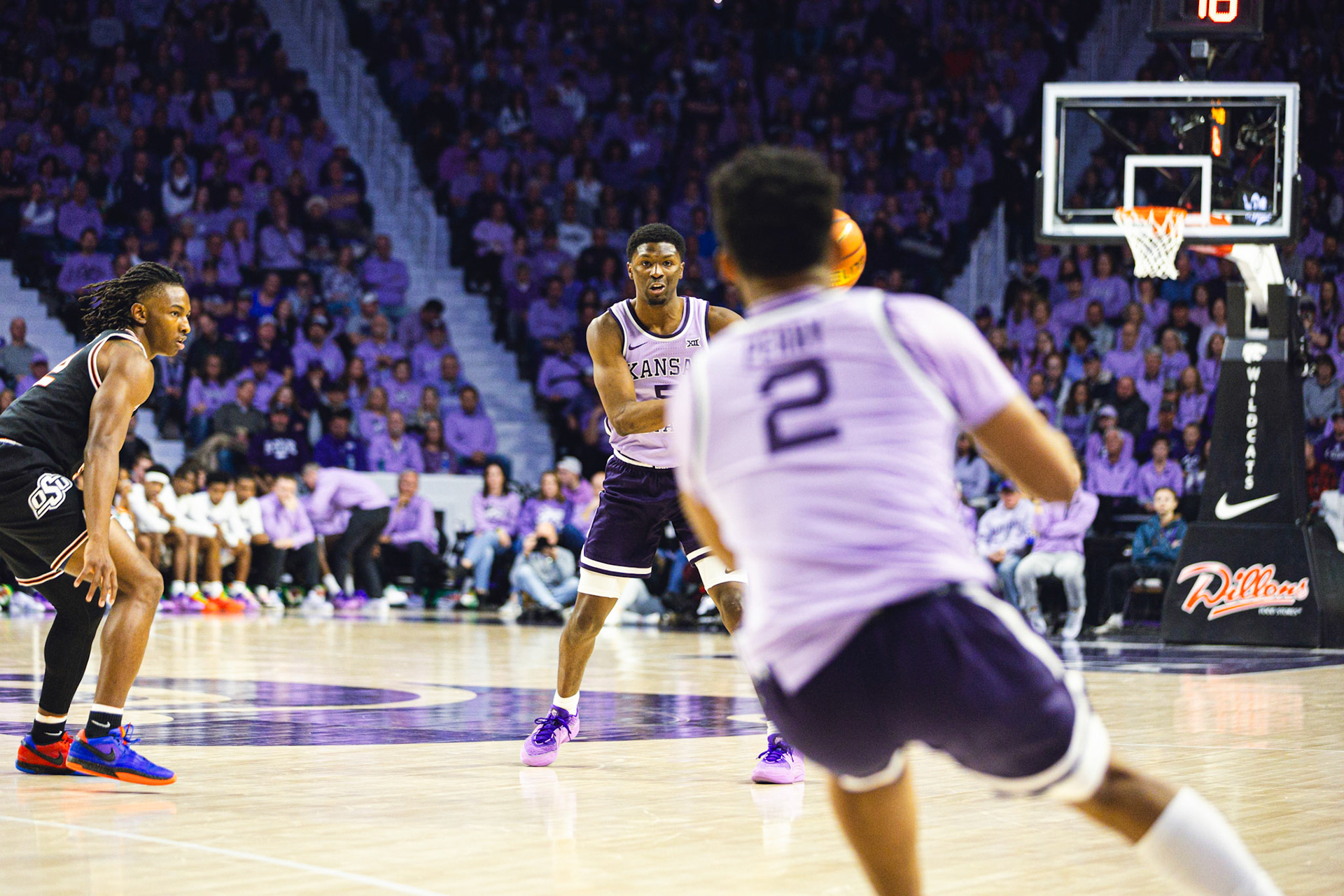 K-State Men's Basketball vs. Oklahoma State, January 20, 2024. Final: KSU 70, OSU 66(Photo: Reece Bachta/K-State Sports)