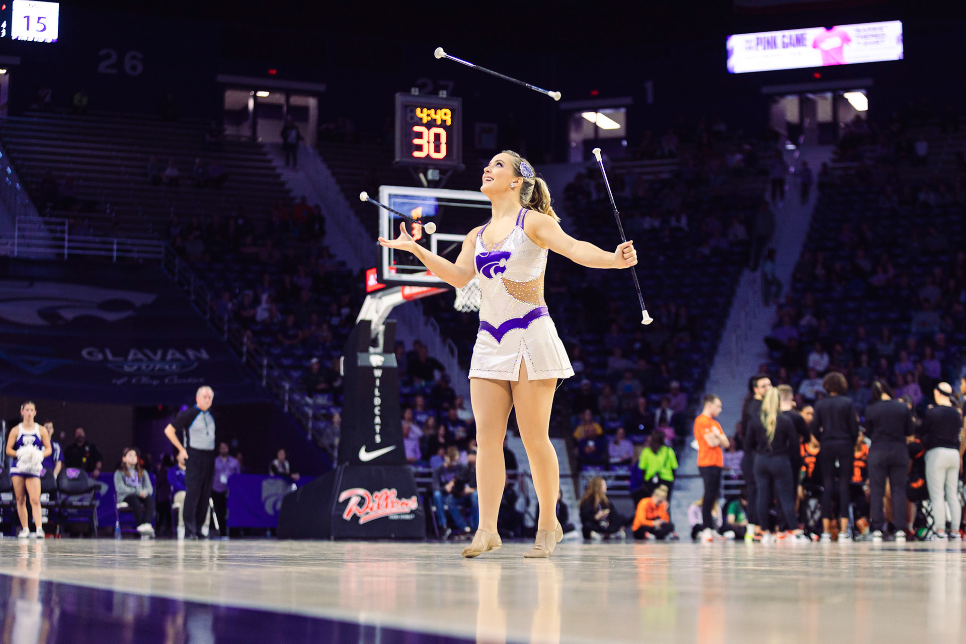 K-State Women's Basketball vs. Oklahoma State, February 10, 2024. Final: KSU 69, OSU 68.National Girls and Women in Sports Day(Photo: Reece Bachta/K-State Sports)