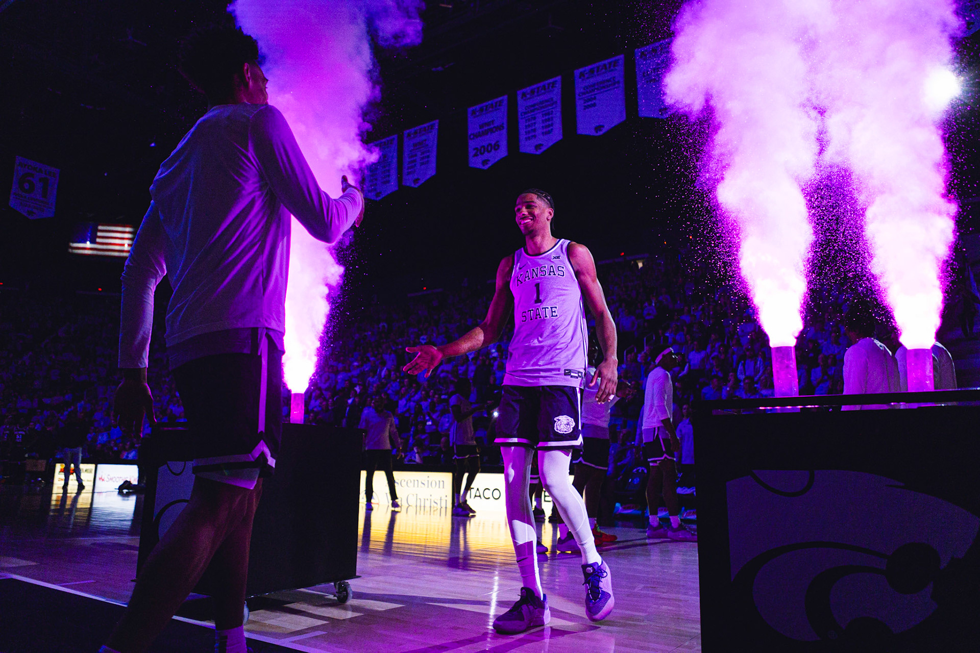 K-State Men's Basketball vs. Oklahoma State, January 20, 2024. Final: KSU 70, OSU 66(Photo: Reece Bachta/K-State Sports)