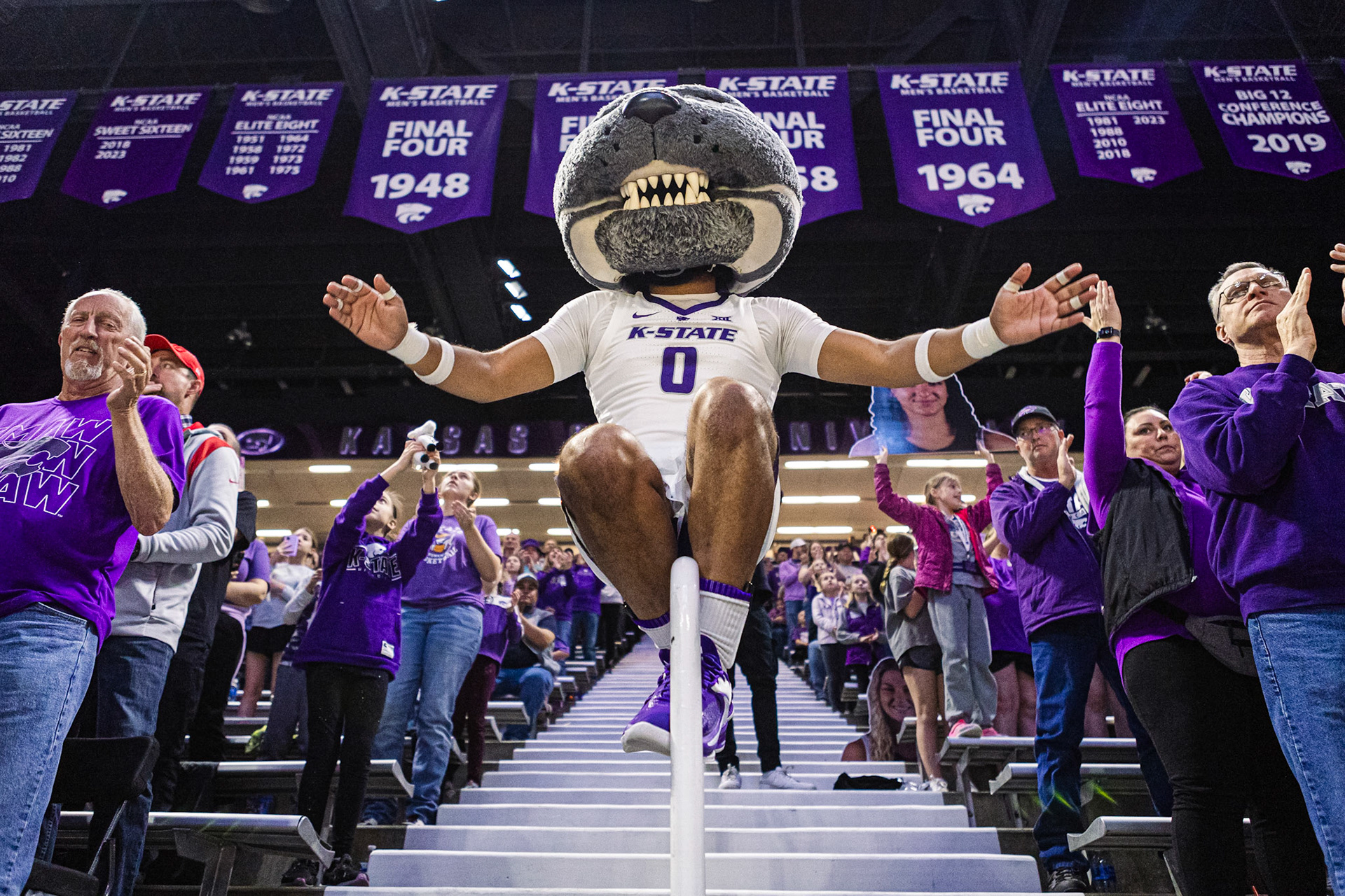 K-State Women's Basketball vs. Oklahoma State, February 10, 2024. Final: KSU 69, OSU 68.National Girls and Women in Sports Day(Photo: Reece Bachta/K-State Sports)