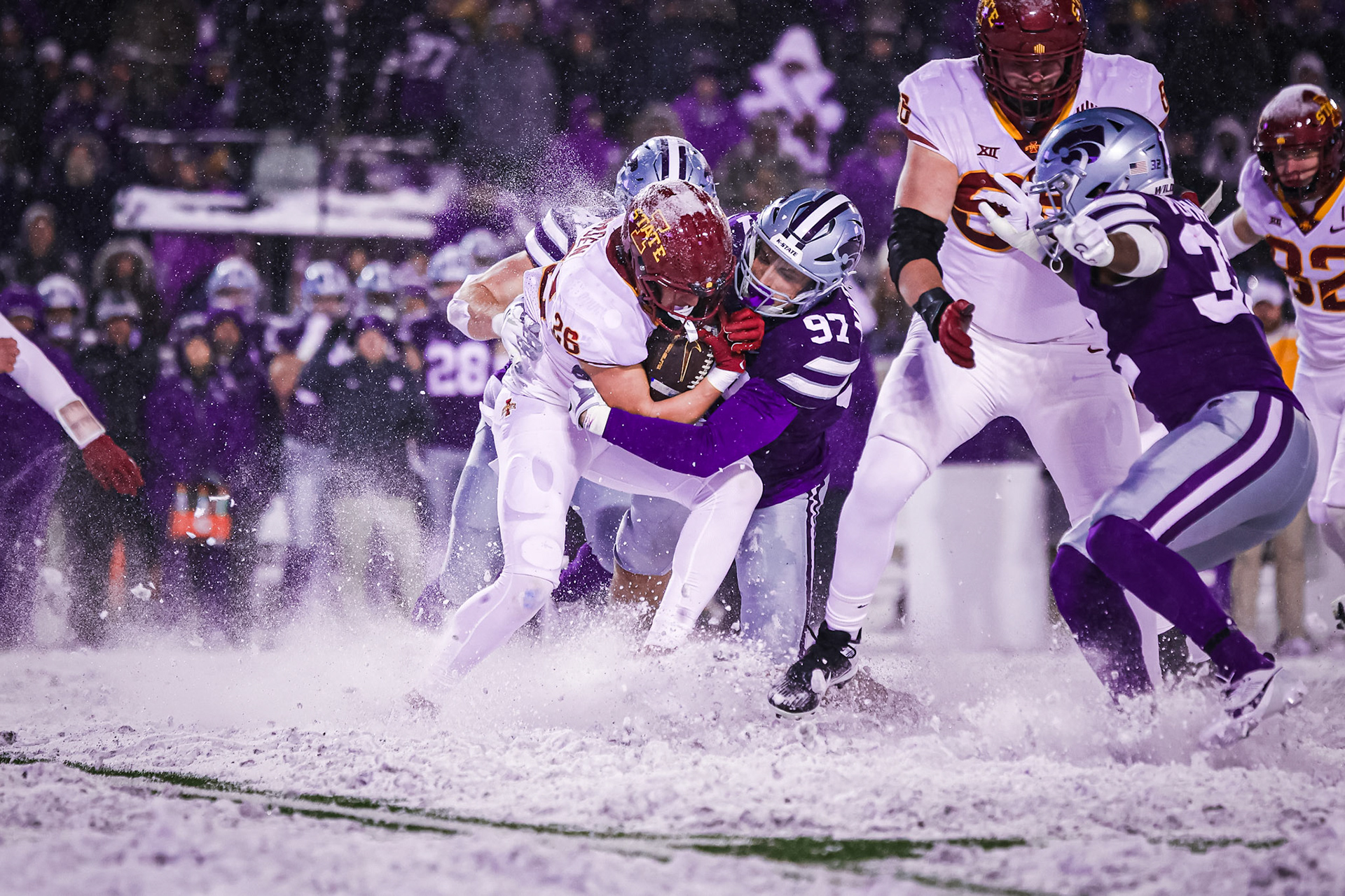 Kansas State Football vs. Iowa State University, November 25, 2023. Final: KSU 35, ISU 42(Photo: Reece Bachta/K-State Sports)