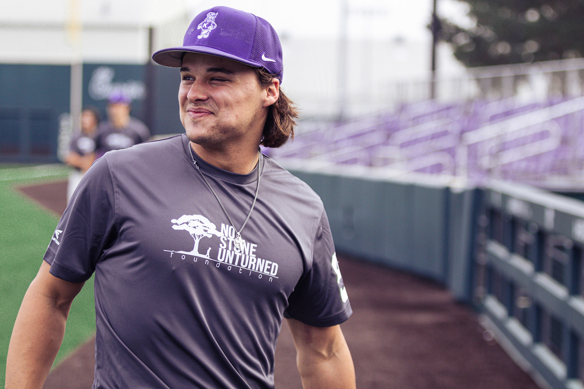 Kansas State baseball’s 19 Ways Fall Showcase scrimmage. November 5, 2023. Final: Team Katie’s Way 7, Team No Stone Unturned 6(Photo: Reece Bachta/K-State Sports)