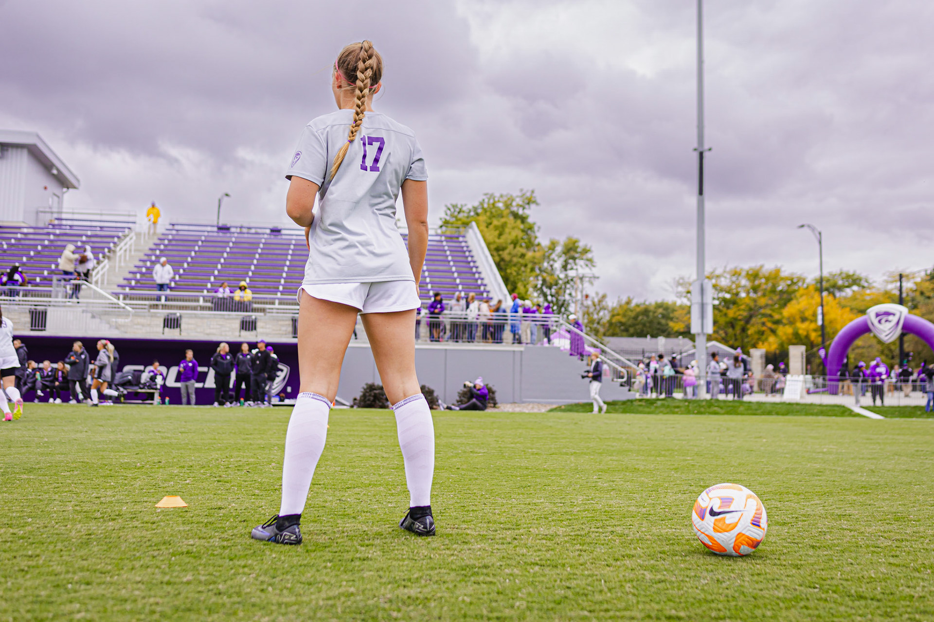 Kansas State Soccer vs. Iowa State, October 15, 2023. Final: KSU 1, ISU 2.Senior Night(Photo: Reece Bachta/K-State Sports)