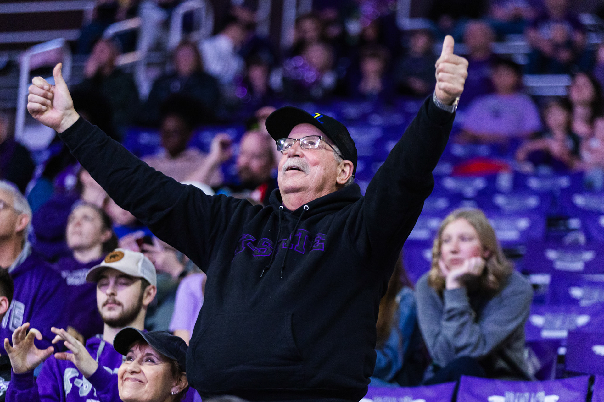 K-State Women's Basketball vs. Oklahoma State, February 10, 2024. Final: KSU 69, OSU 68.National Girls and Women in Sports Day(Photo: Reece Bachta/K-State Sports)
