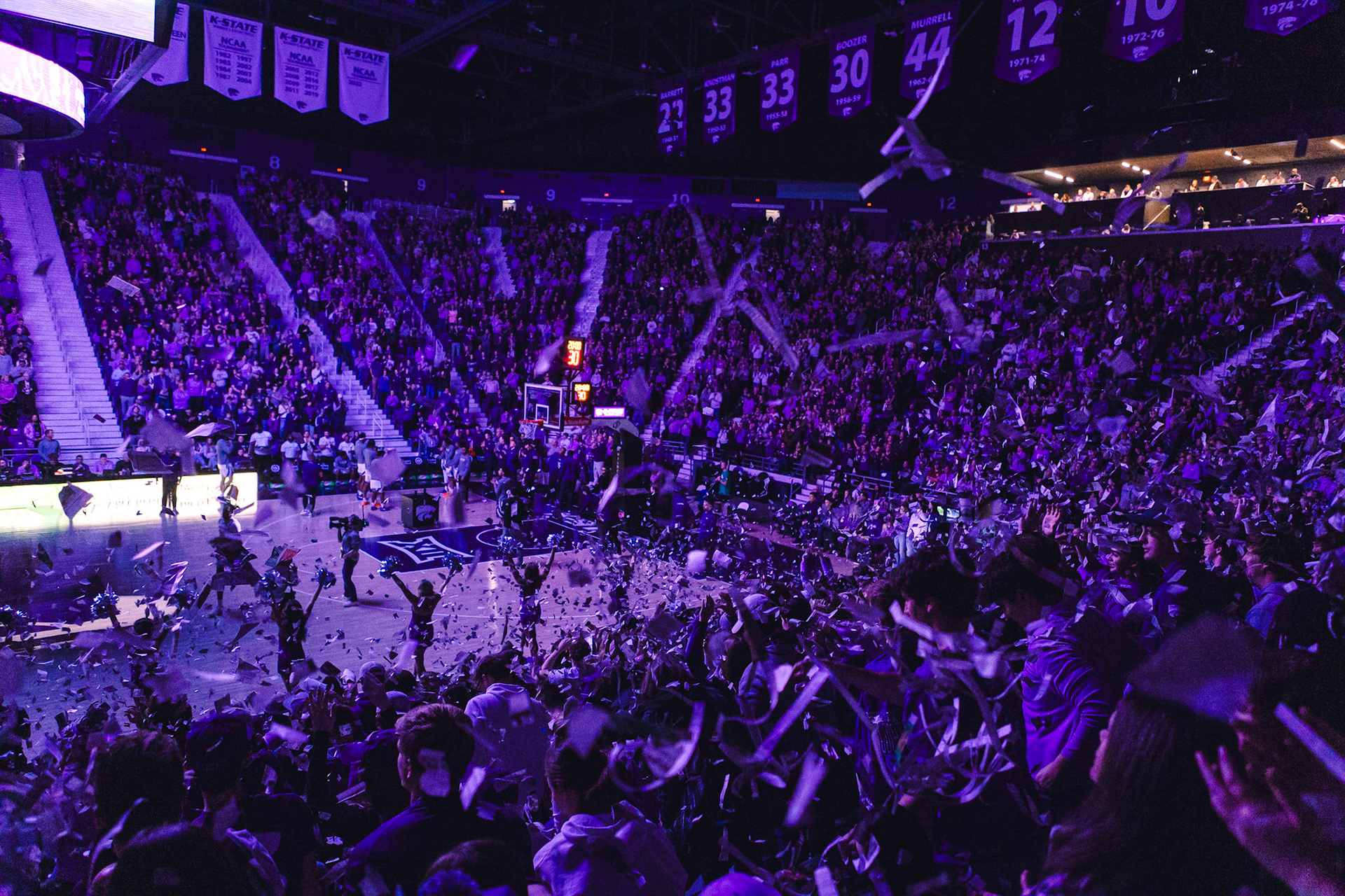 Kansas State Men’s Basketball vs. UCF, January 6, 2024. Final: KSU 77, UCF 52(Photo: Reece Bachta/K-State Sports)