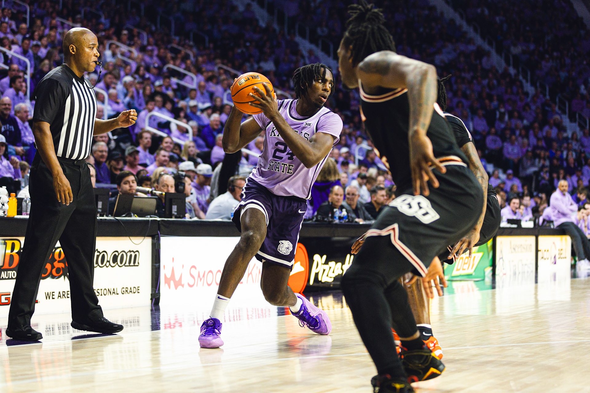 K-State Men's Basketball vs. Oklahoma State, January 20, 2024. Final: KSU 70, OSU 66(Photo: Reece Bachta/K-State Sports)