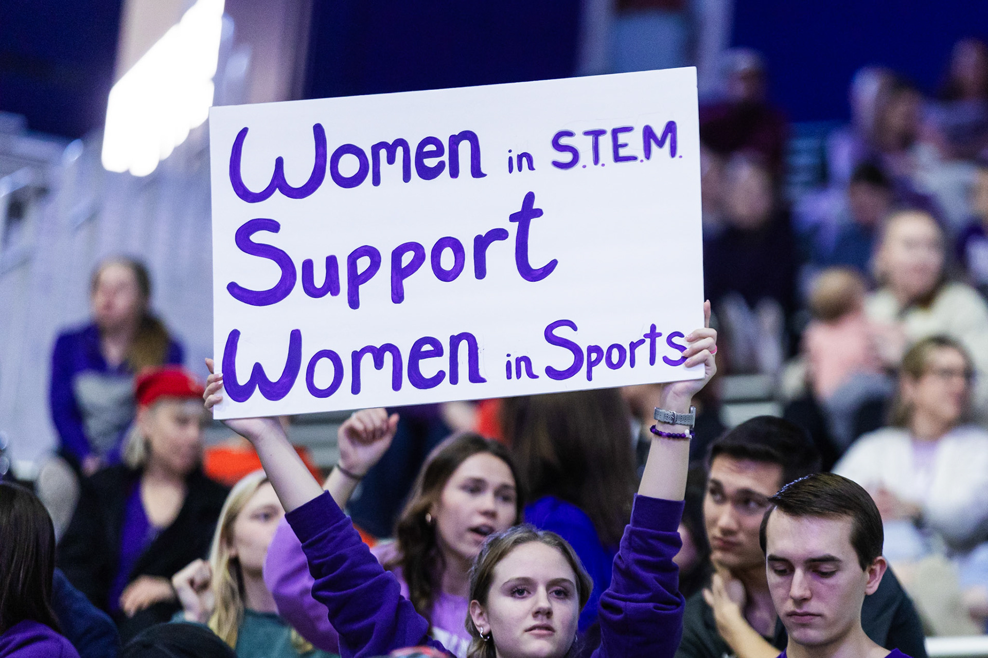 K-State Women's Basketball vs. Oklahoma State, February 10, 2024. Final: KSU 69, OSU 68.National Girls and Women in Sports Day(Photo: Reece Bachta/K-State Sports)
