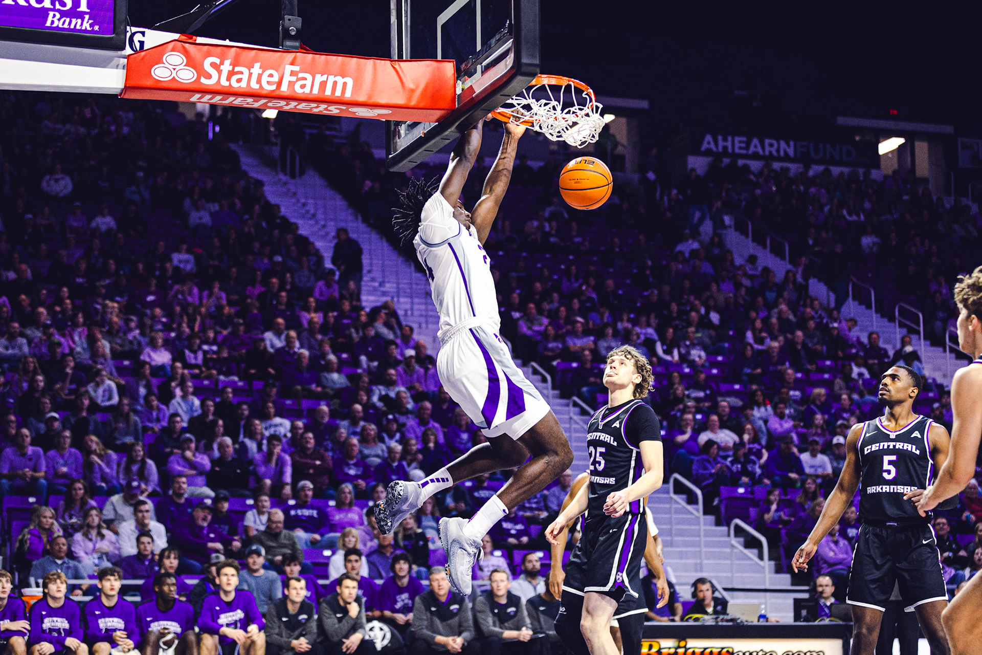 Kansas State Men’s Basketball vs. University of Central Arkansas, November 22, 2023. Final: KSU 100, UCA 56(Photo: Reece Bachta/K-State Sports)