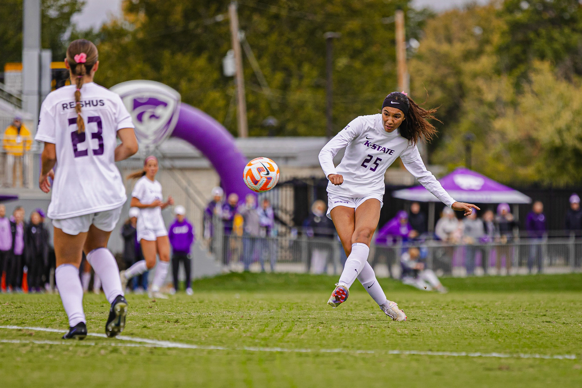Kansas State Soccer vs. Iowa State, October 15, 2023. Final: KSU 1, ISU 2.Senior Night(Photo: Reece Bachta/K-State Sports)