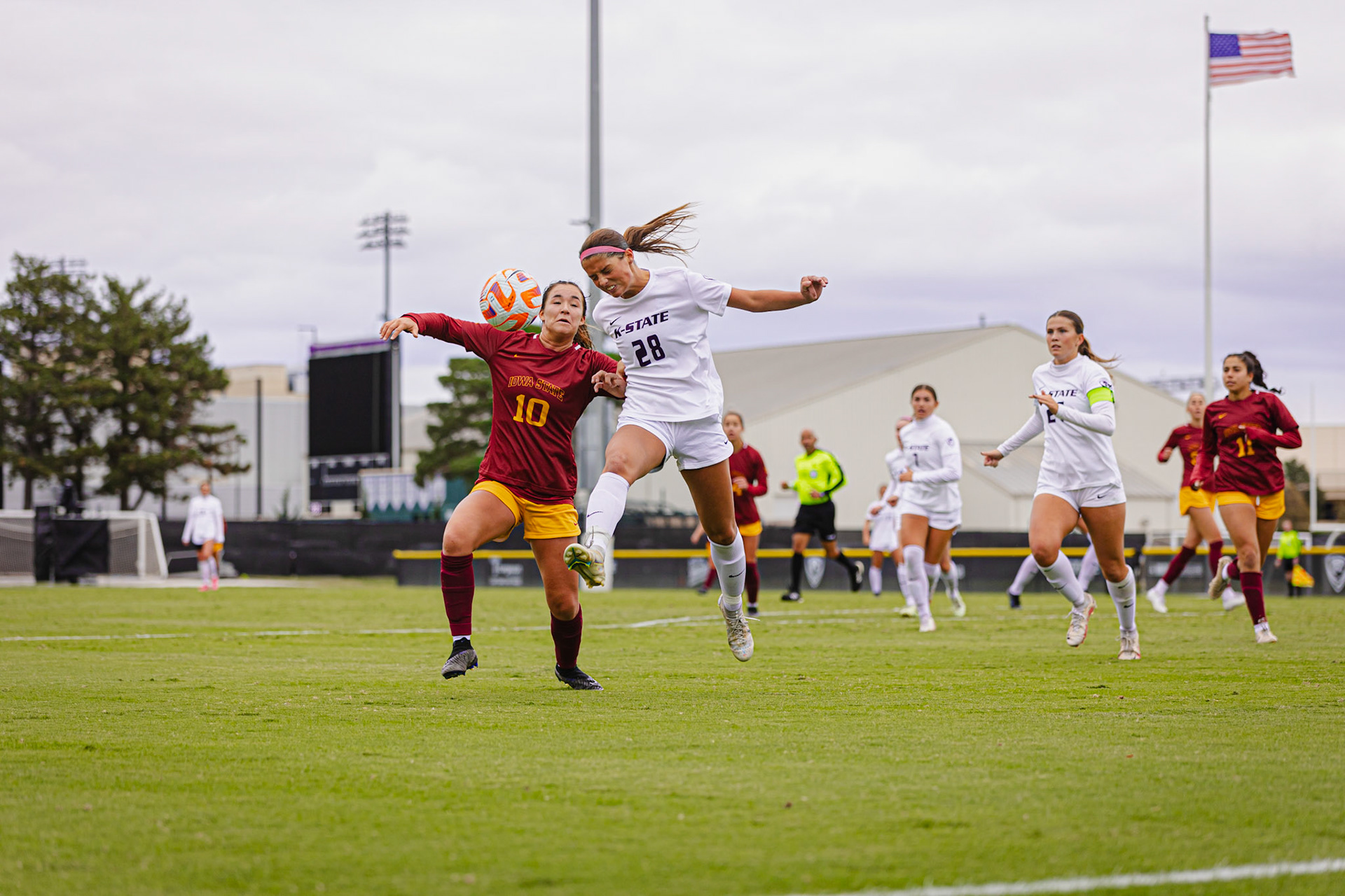 Kansas State Soccer vs. Iowa State, October 15, 2023. Final: KSU 1, ISU 2.Senior Night(Photo: Reece Bachta/K-State Sports)