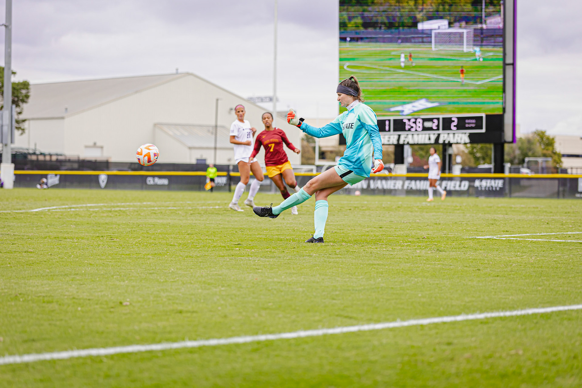 Kansas State Soccer vs. Iowa State, October 15, 2023. Final: KSU 1, ISU 2.Senior Night(Photo: Reece Bachta/K-State Sports)