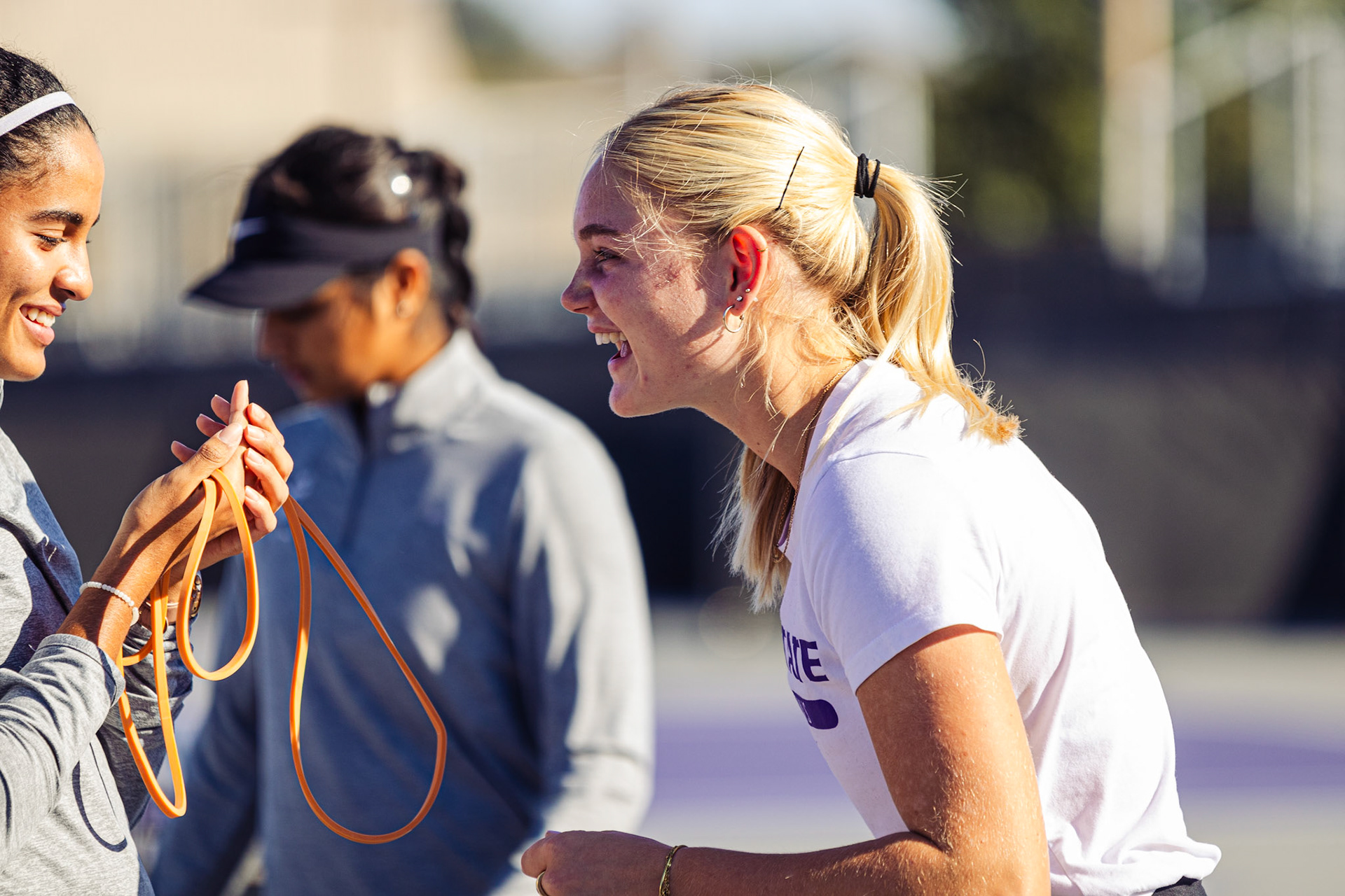 Kansas State Tennis Practice on November 2, 2023. (Photo: Reece Bachta/K-State Sports)
