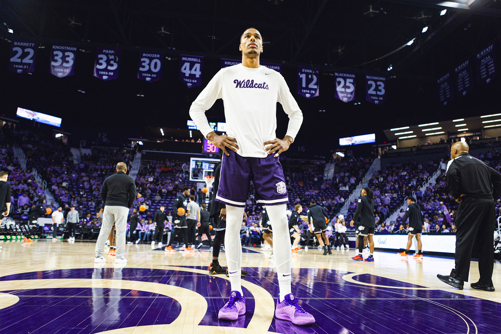 K-State Men's Basketball vs. Oklahoma State, January 20, 2024. Final: KSU 70, OSU 66(Photo: Reece Bachta/K-State Sports)
