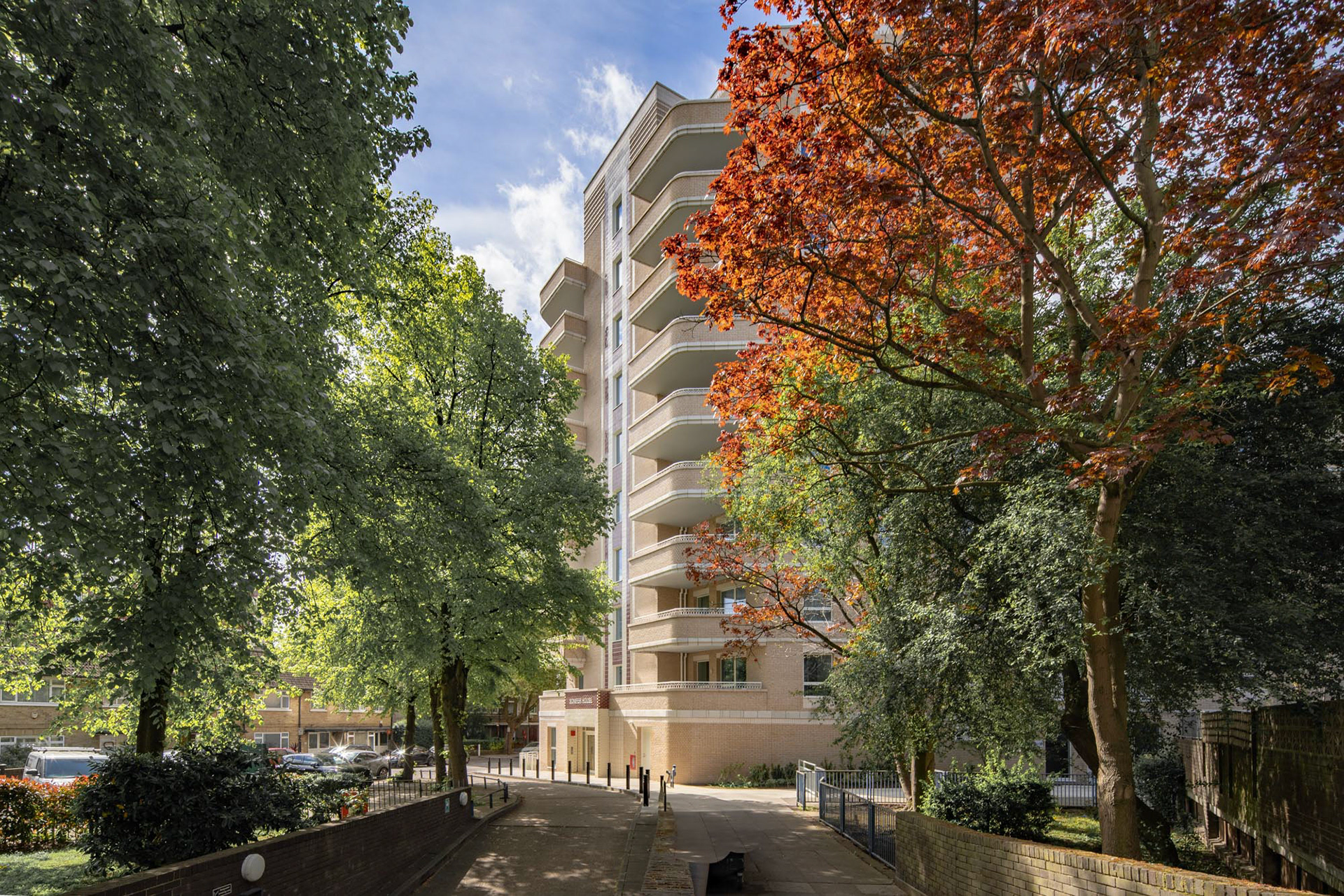 Belmont Place housing, Camden, by HTA Design — architectural photography by Hokum Studios.