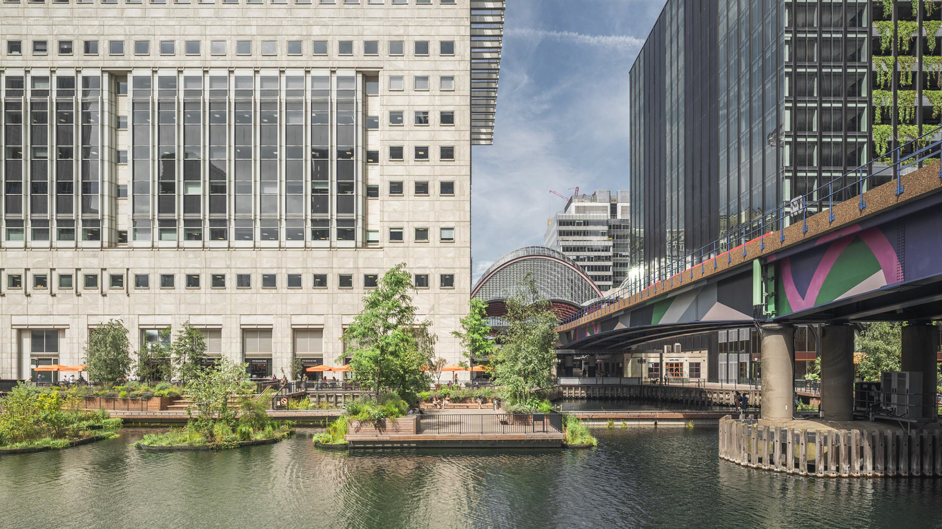 Eden Dock by HTA Design, Canary Wharf, London. Hokum Studios architecture photography.