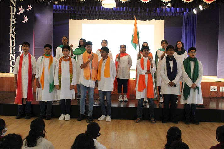 Performing at the Independence Day Celebration