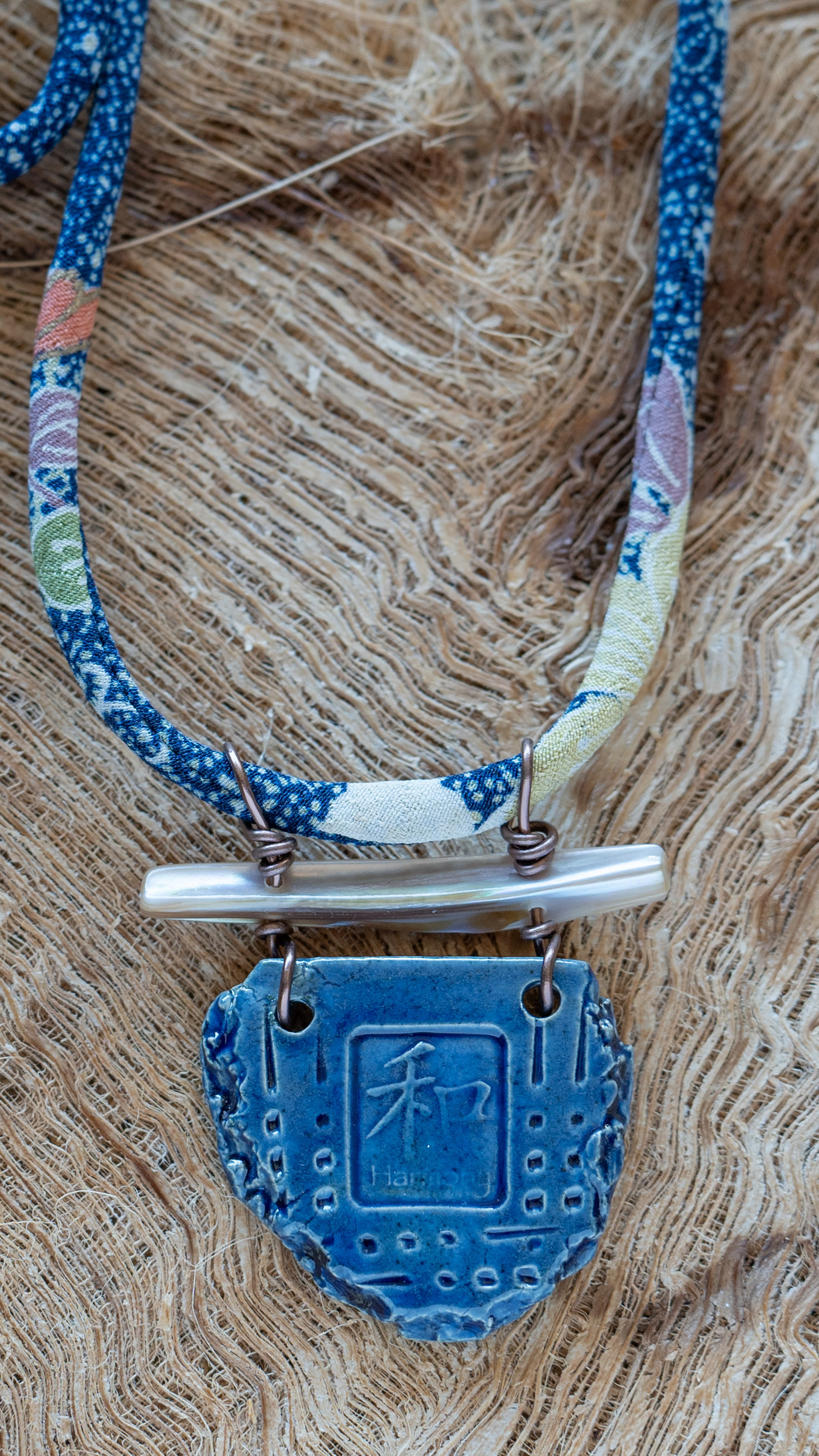     Handcrafted Ceramic Circle Necklace