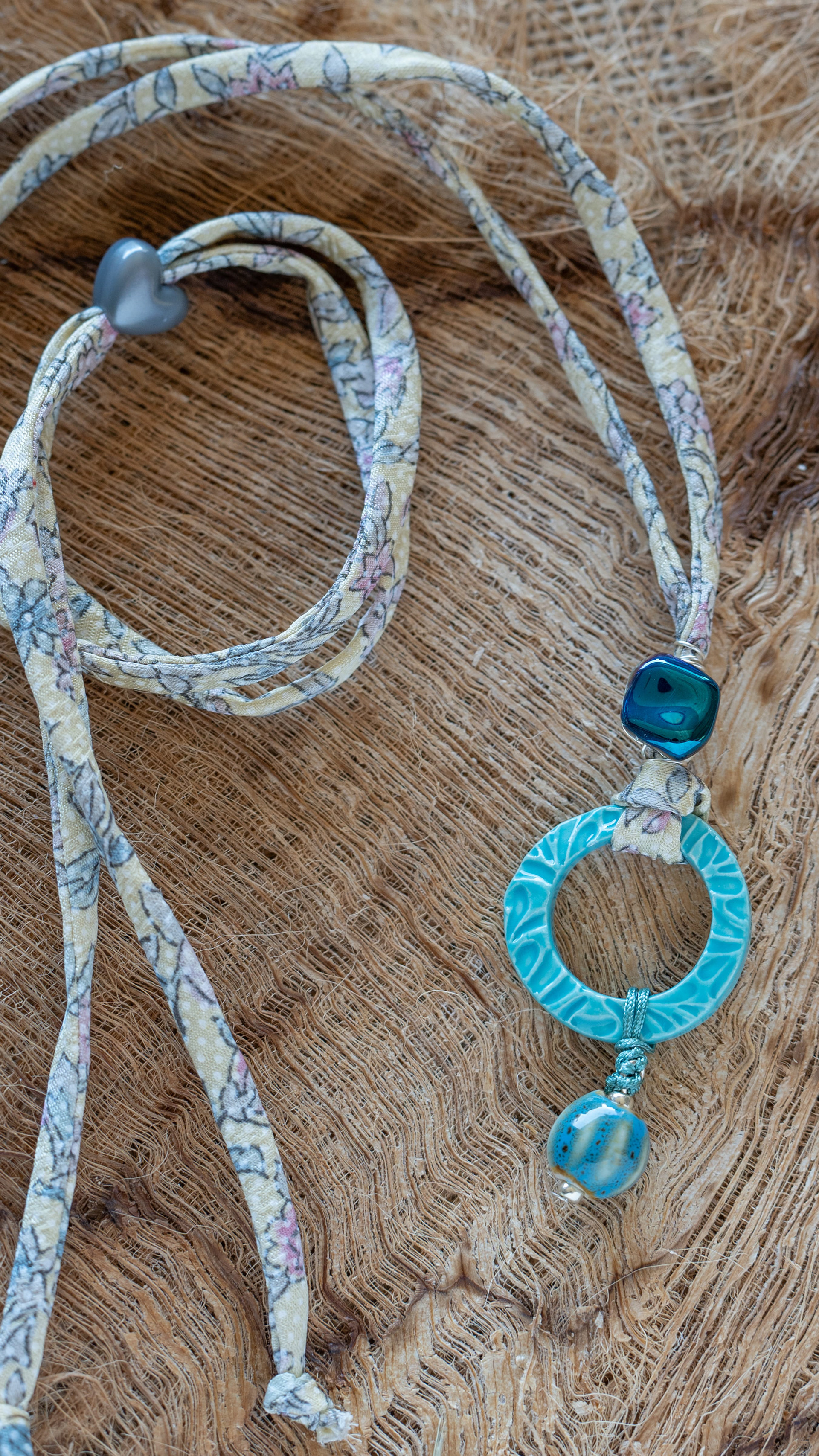     Hawaiian Artisan Ceramic Pendant