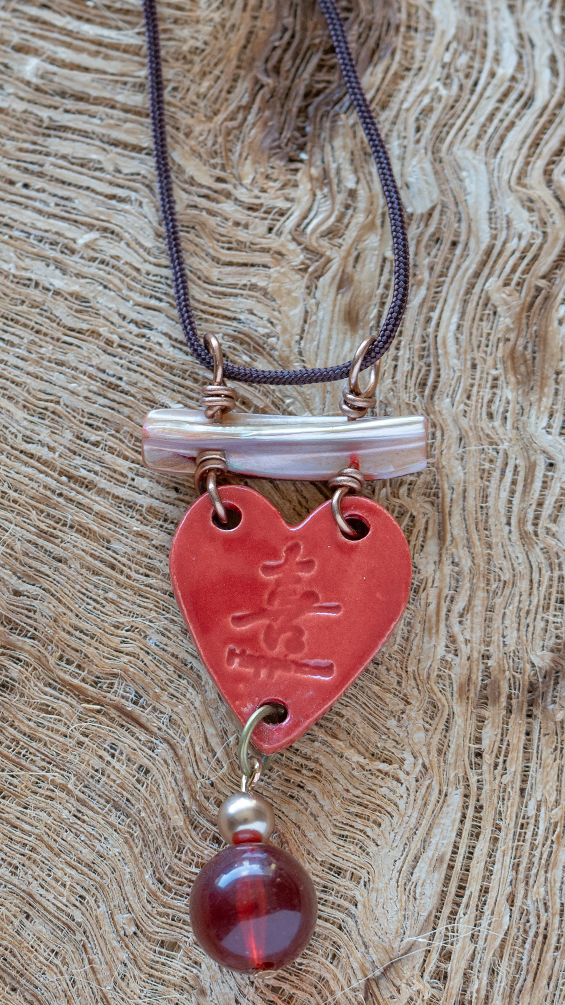    Hawaiian-Inspired Ceramic Pendant