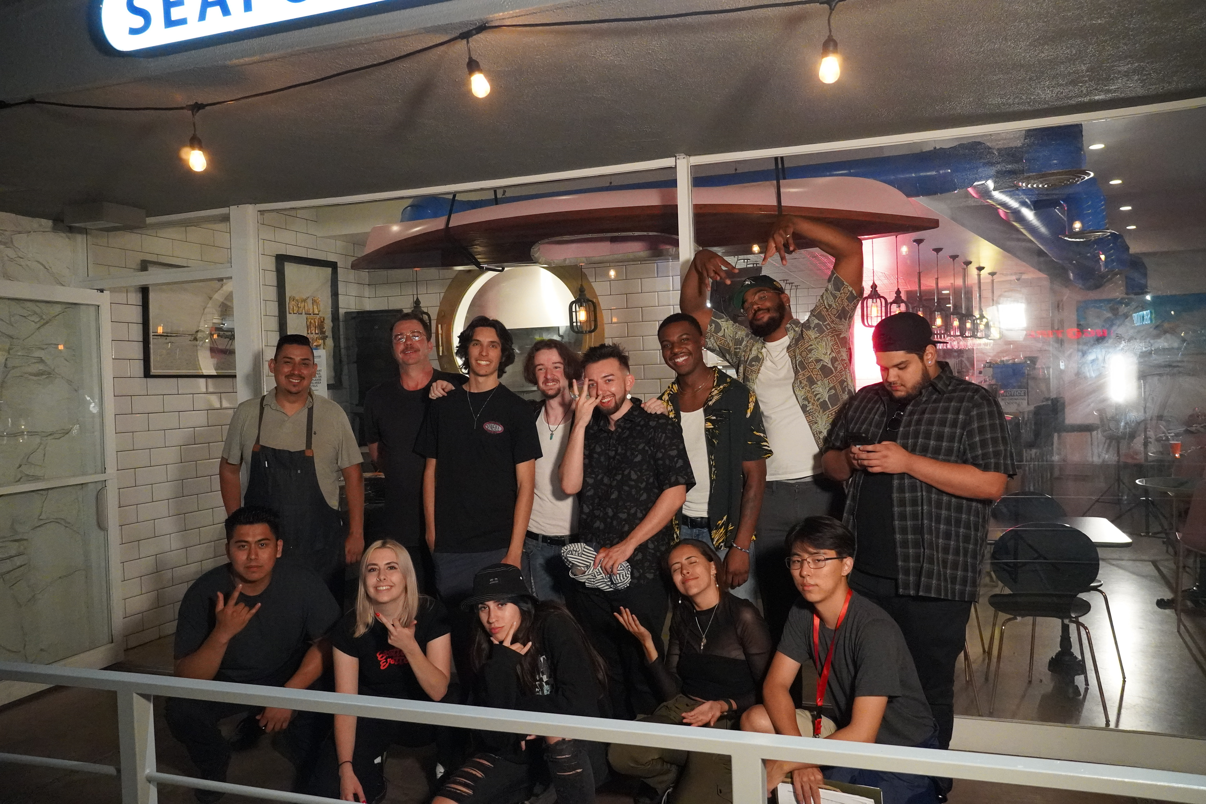 the crew after filming night 1 @ Tres Muchachos