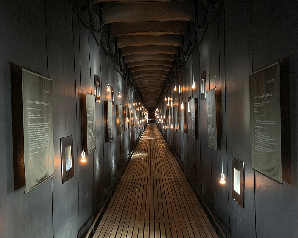 Interior Passage of Steilneset Minnested witches memorial by Architect Peter Zumthor