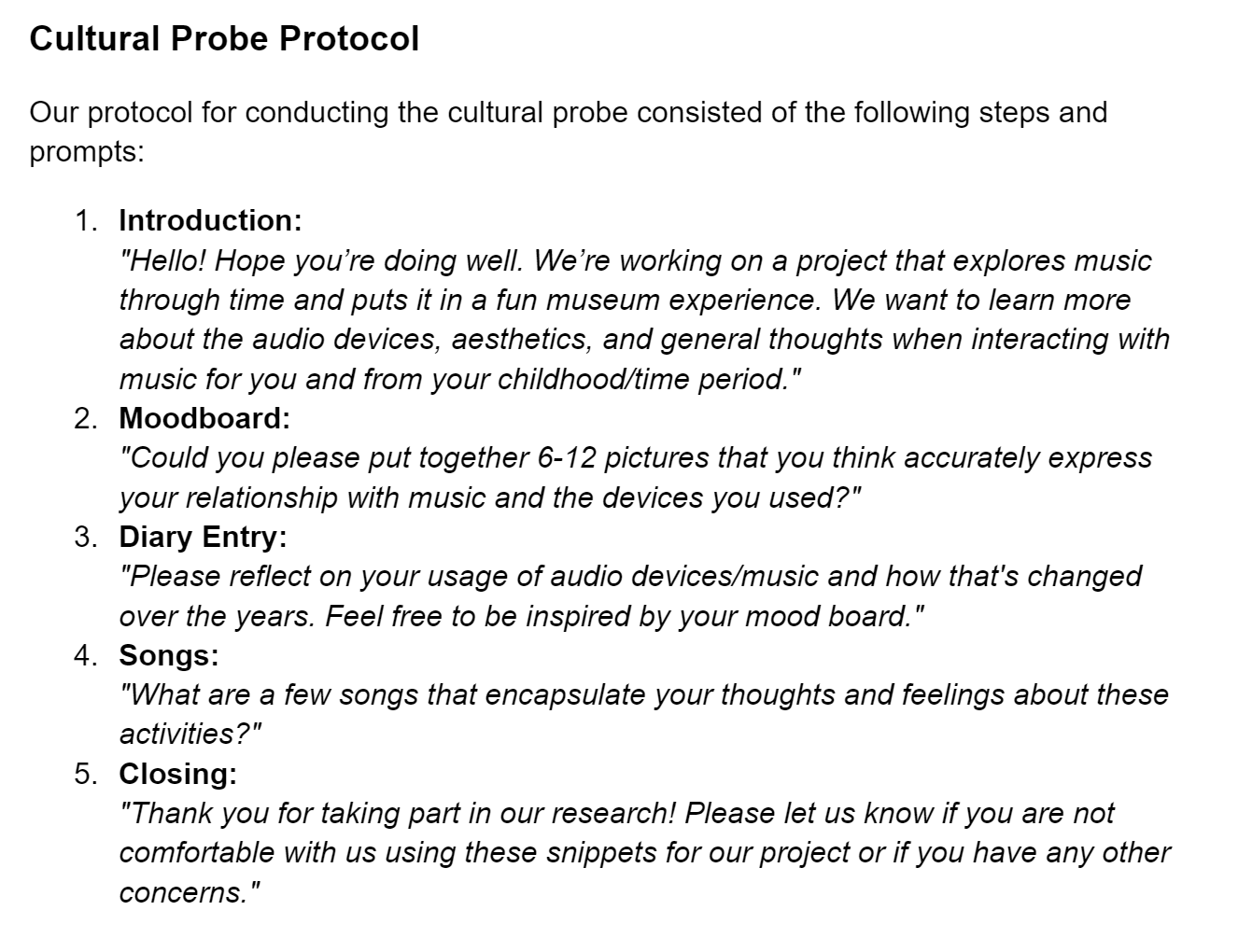 Protocol