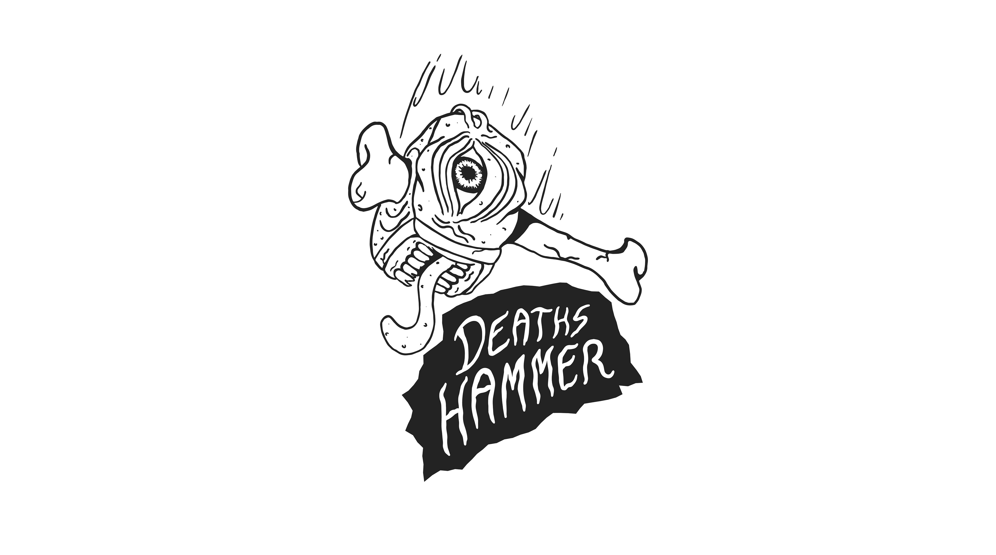 Pictorial Logo design - Deaths Hammer