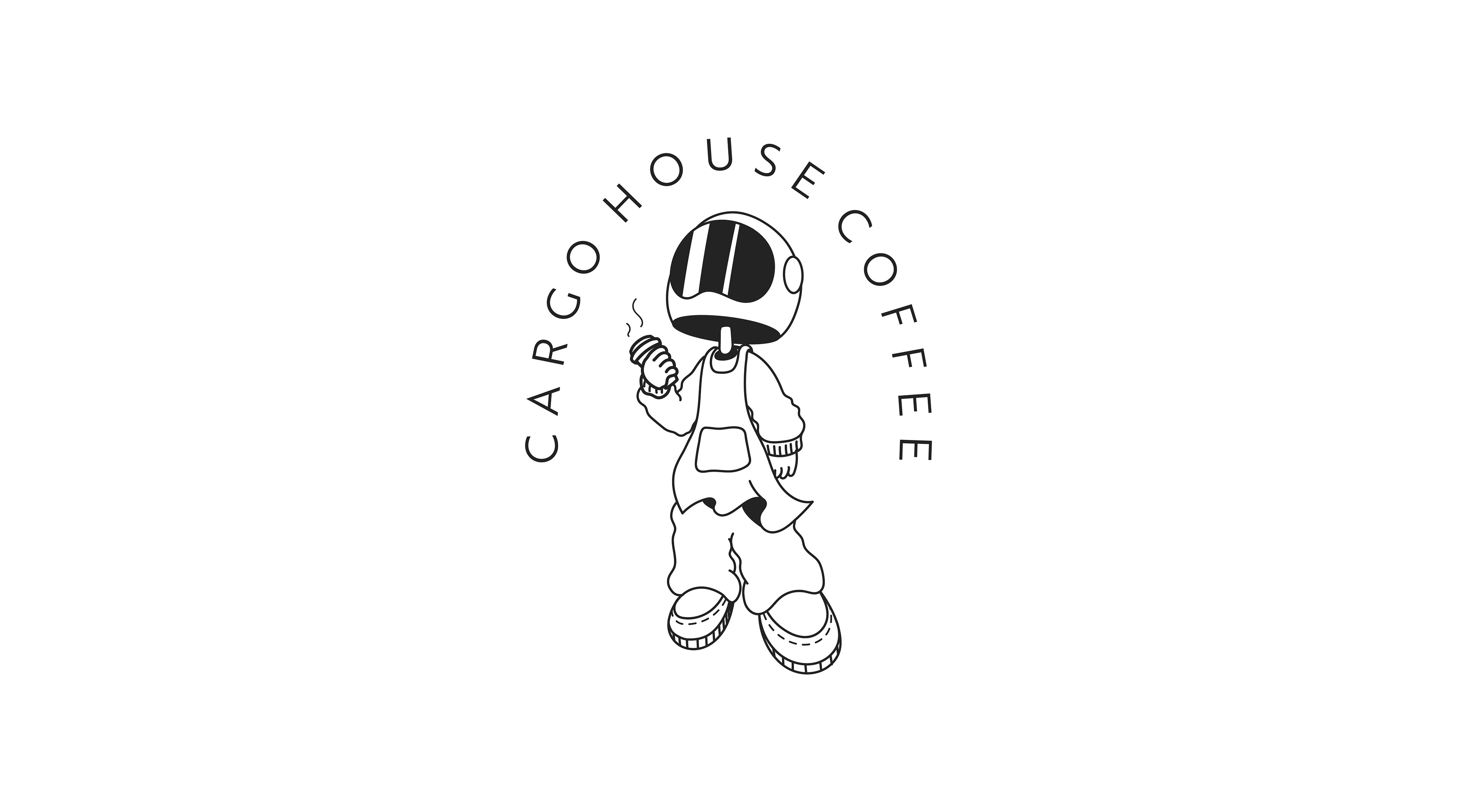 Mascot Logo for coffee shop business - Cargo House Coffee