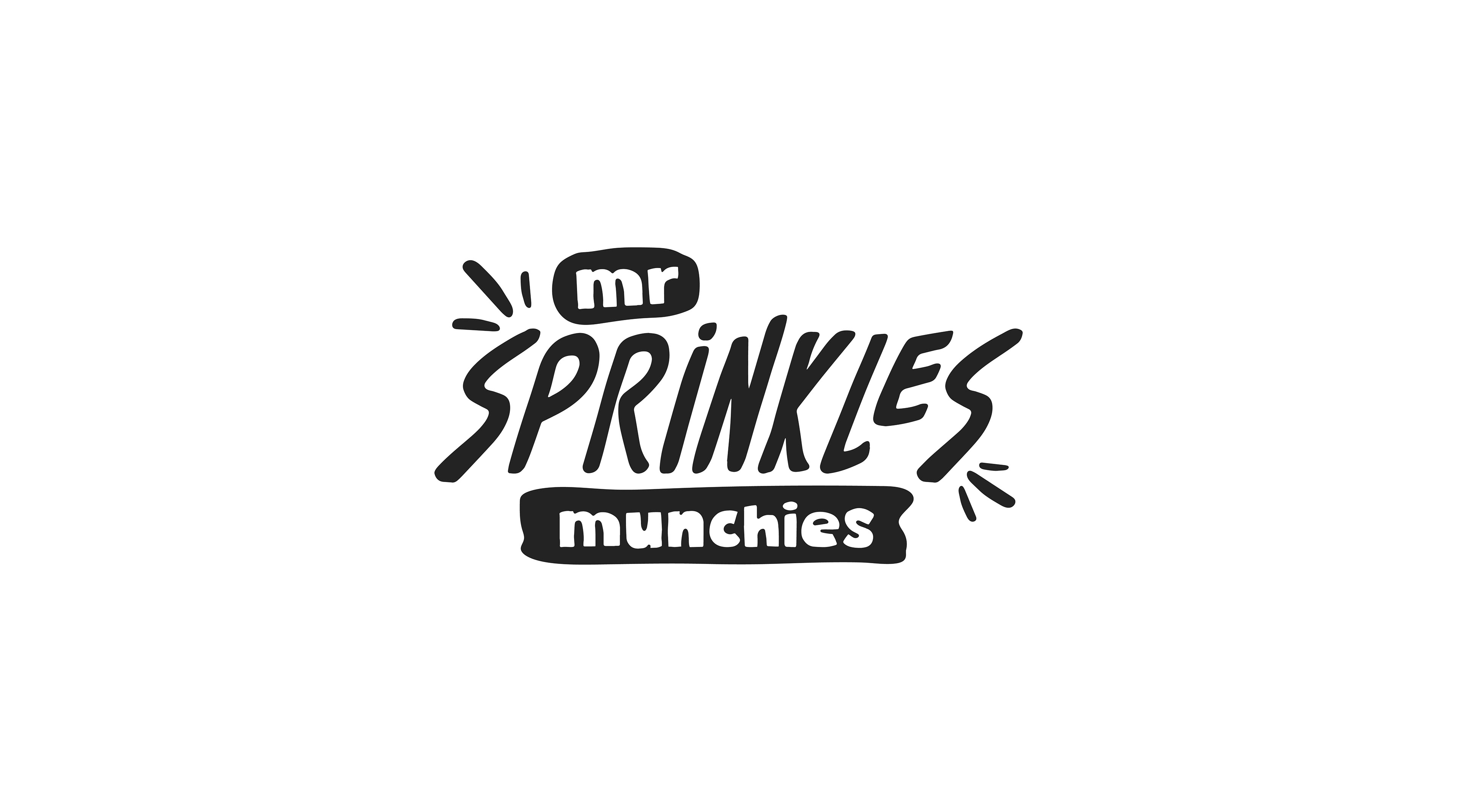 Word Mark Logo for vegan dog treats business - Mr Sprinkles Munchies