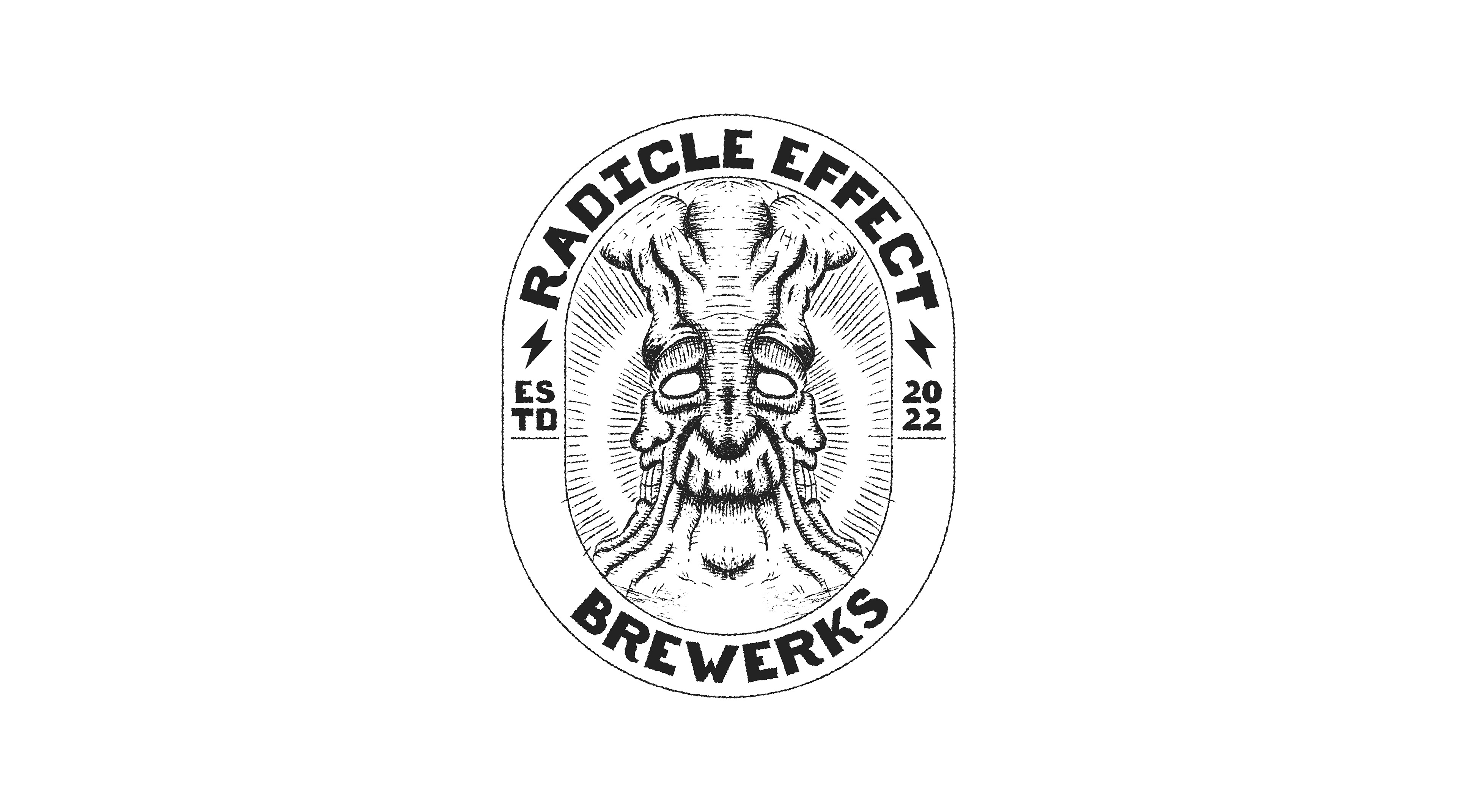 Pictorial logo for brewery business - Radicle Effect Brewerks