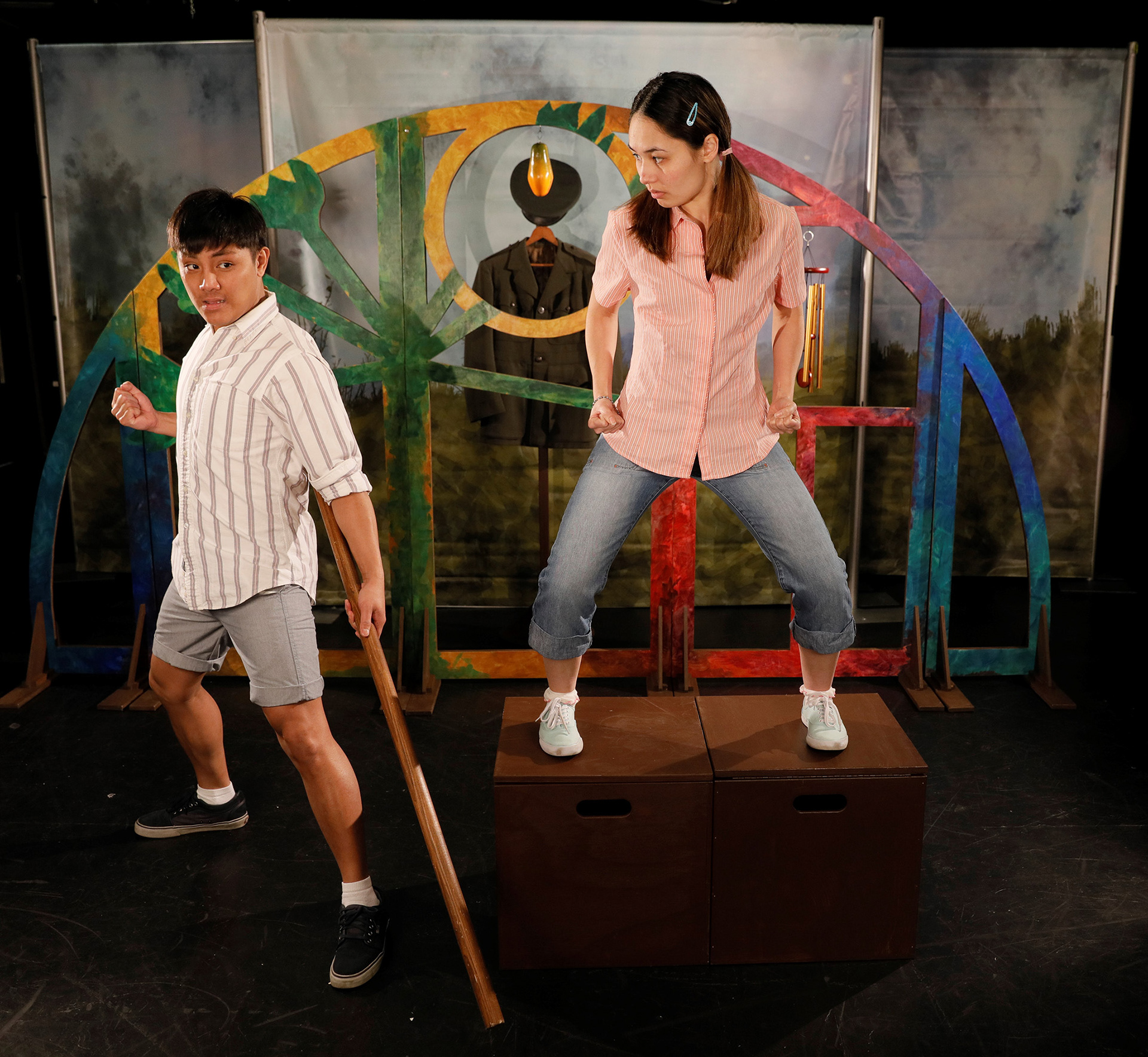 INSIDE OUT AND BACK AGAIN, directed by Sara Porkalob (photo by Chris Bennion)