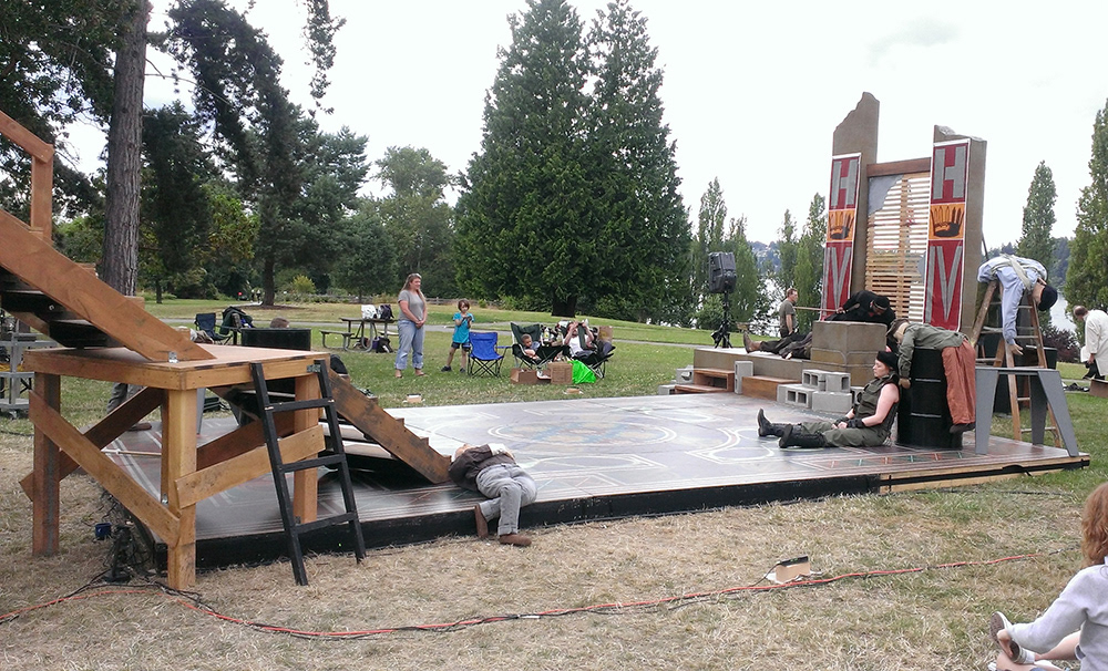 Rehearsal in the park