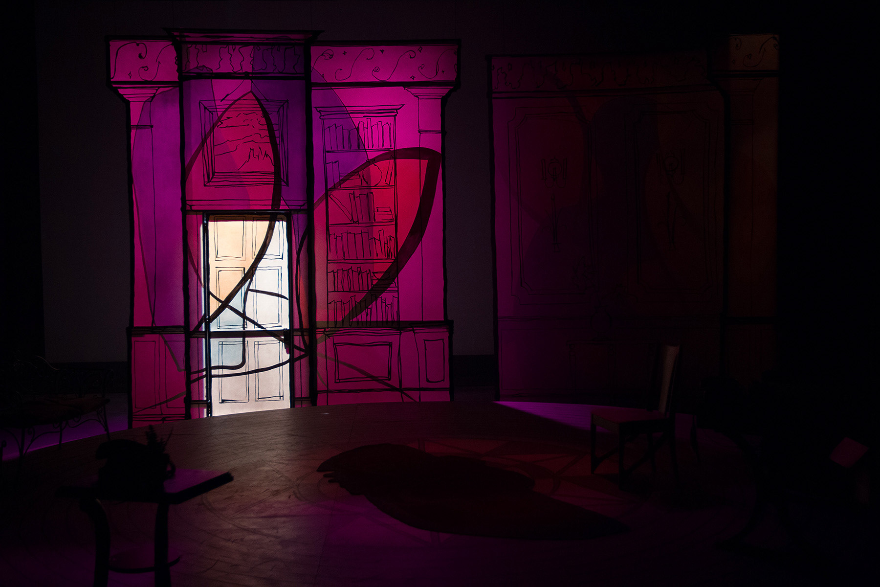 The invisible Harvey enters (Photo by Jack Looney)